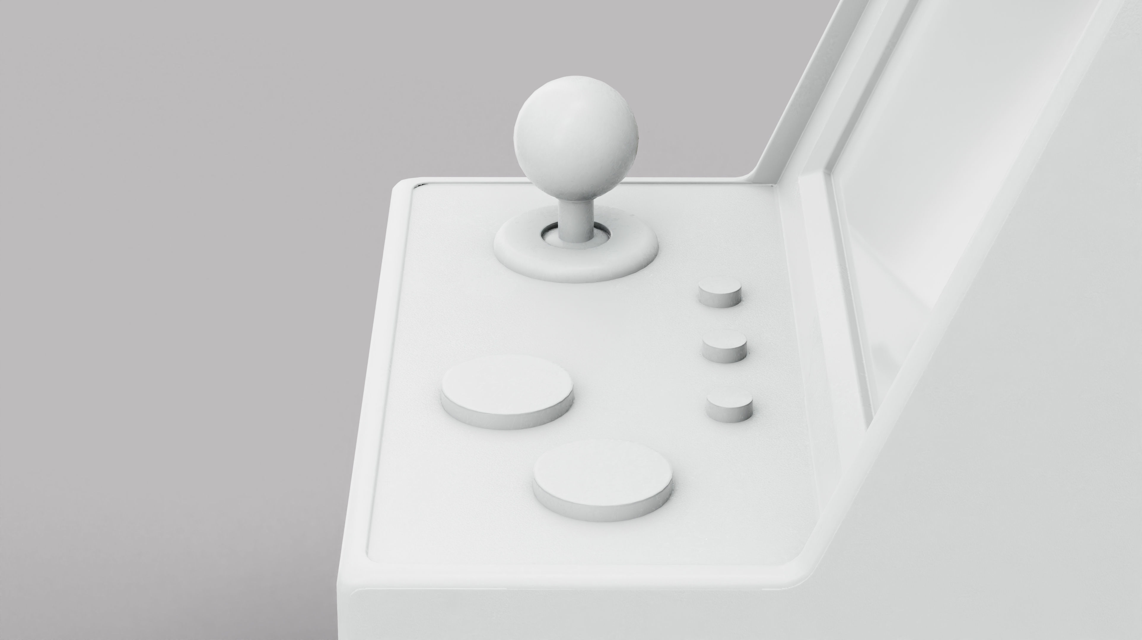 Arcade Machine Retro Miniature Console 3D Model Low-poly 3D model_12