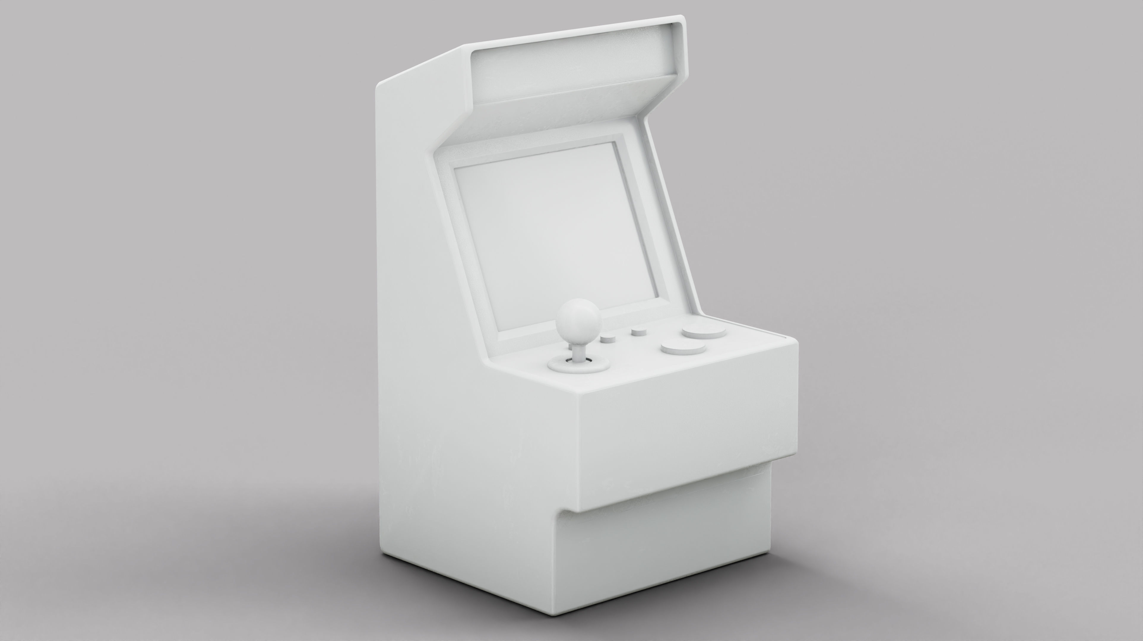 Arcade Machine Retro Miniature Console 3D Model Low-poly 3D model_11