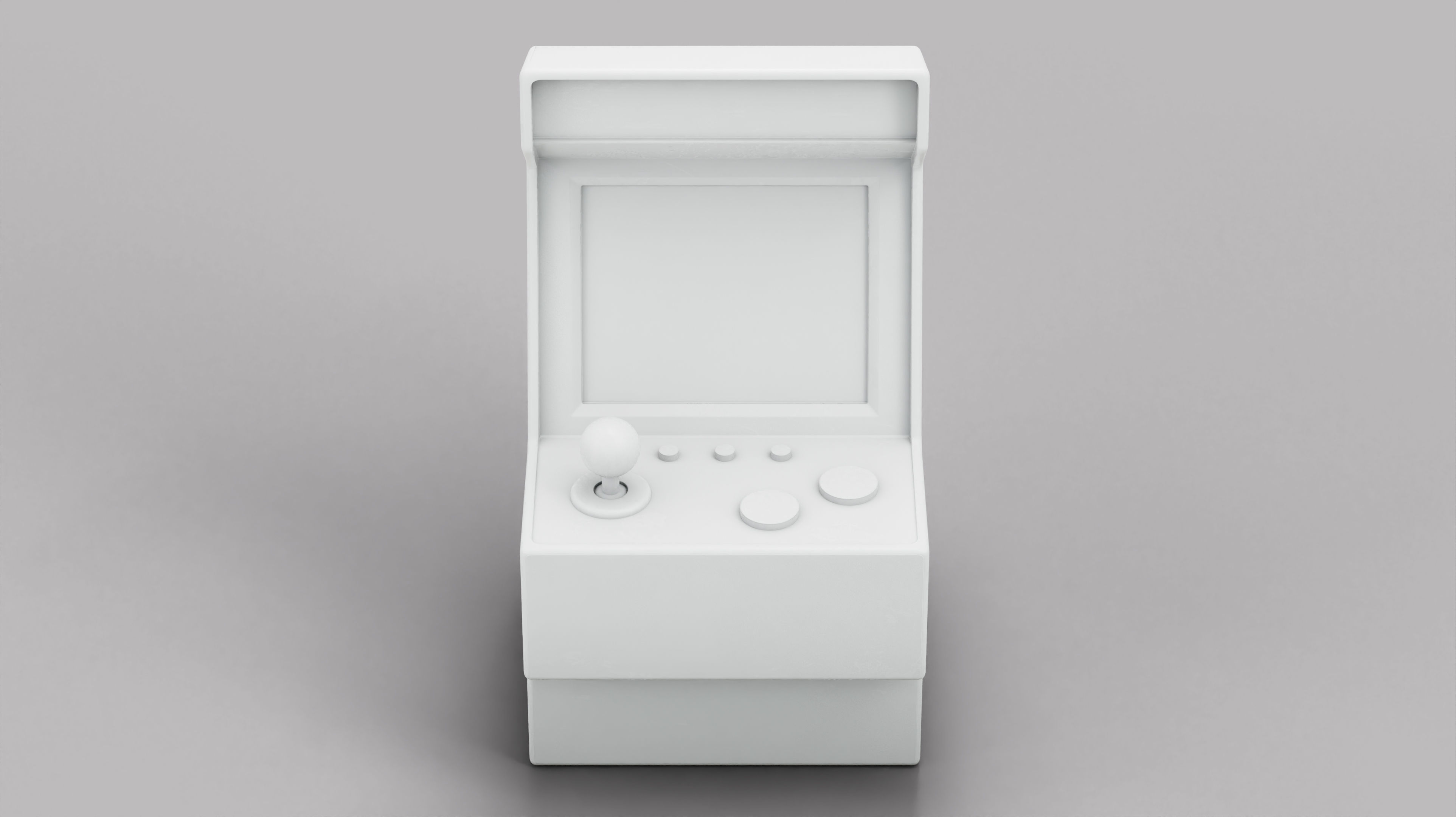 Arcade Machine Retro Miniature Console 3D Model Low-poly 3D model_16