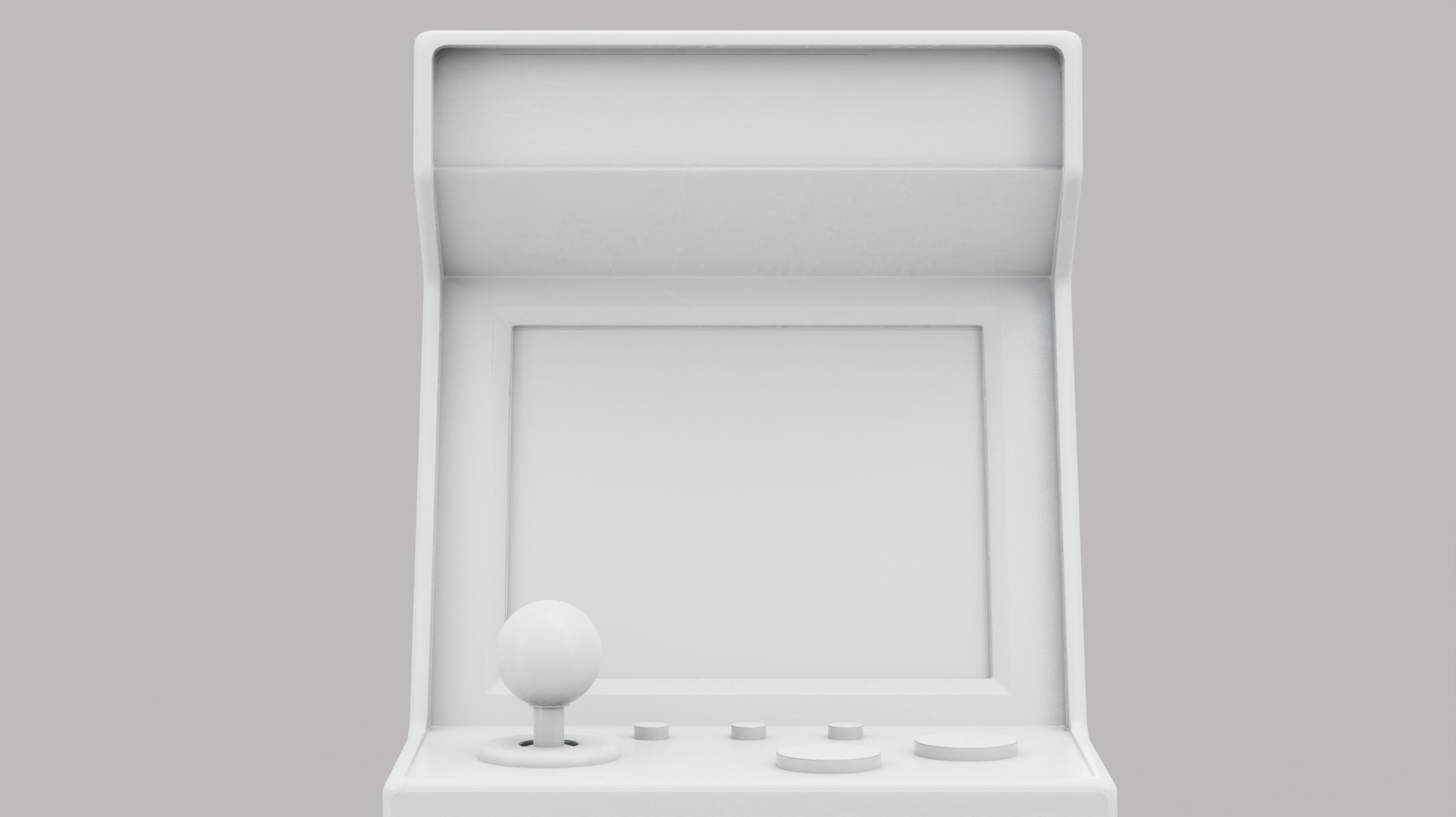 Arcade Machine Retro Miniature Console 3D Model Low-poly 3D model_14