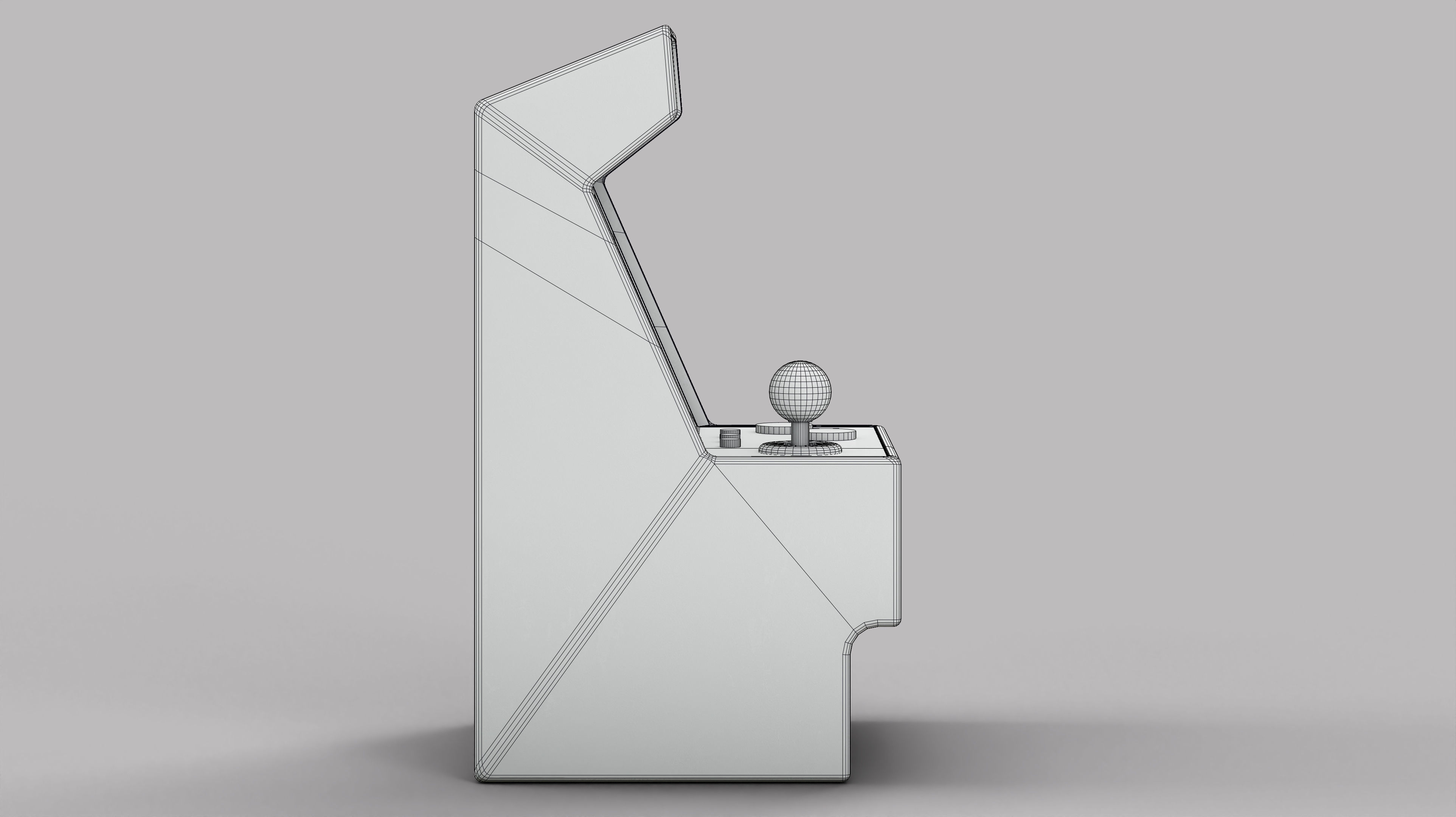 Arcade Machine Retro Miniature Console 3D Model Low-poly 3D model_21