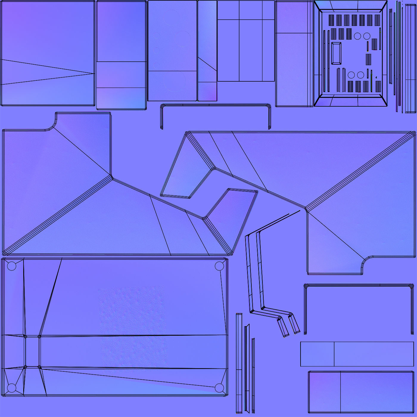 Arcade Machine Retro Miniature Console 3D Model Low-poly 3D model_25