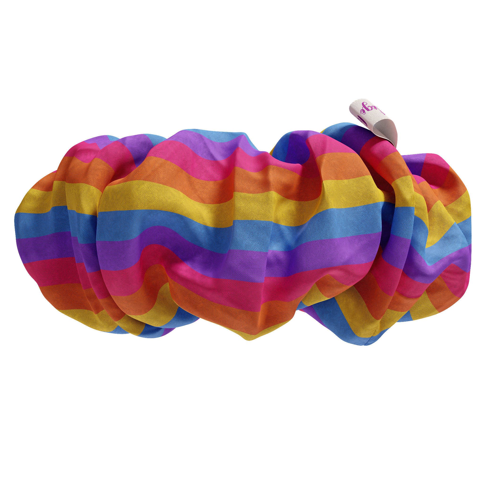 Scrunchie rainbow 3D model_8