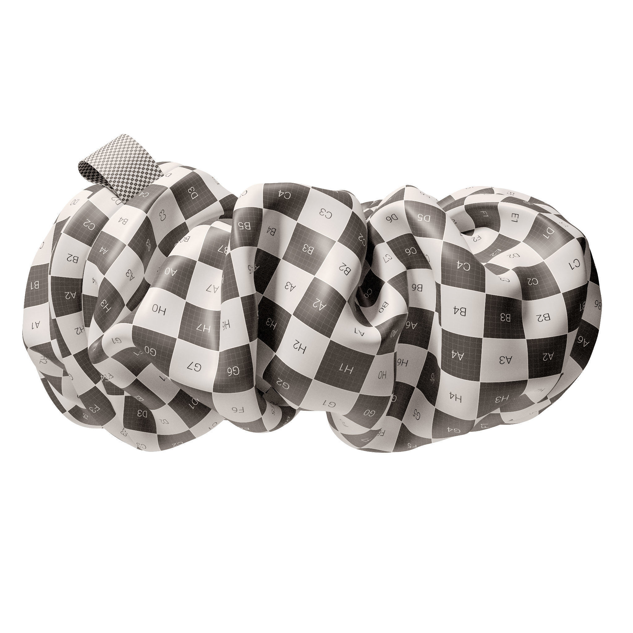 Scrunchie rainbow 3D model_15