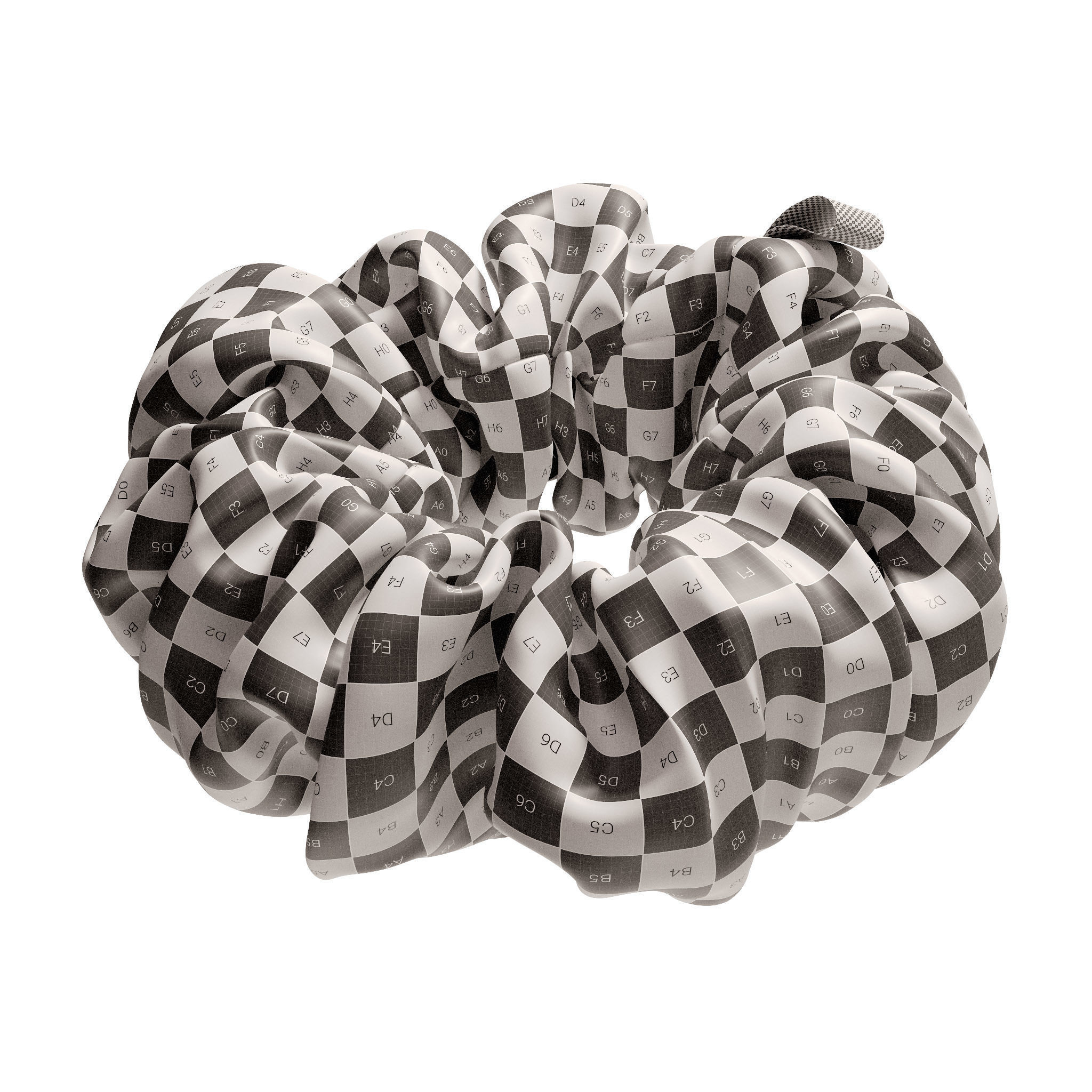 Scrunchie rainbow 3D model_13