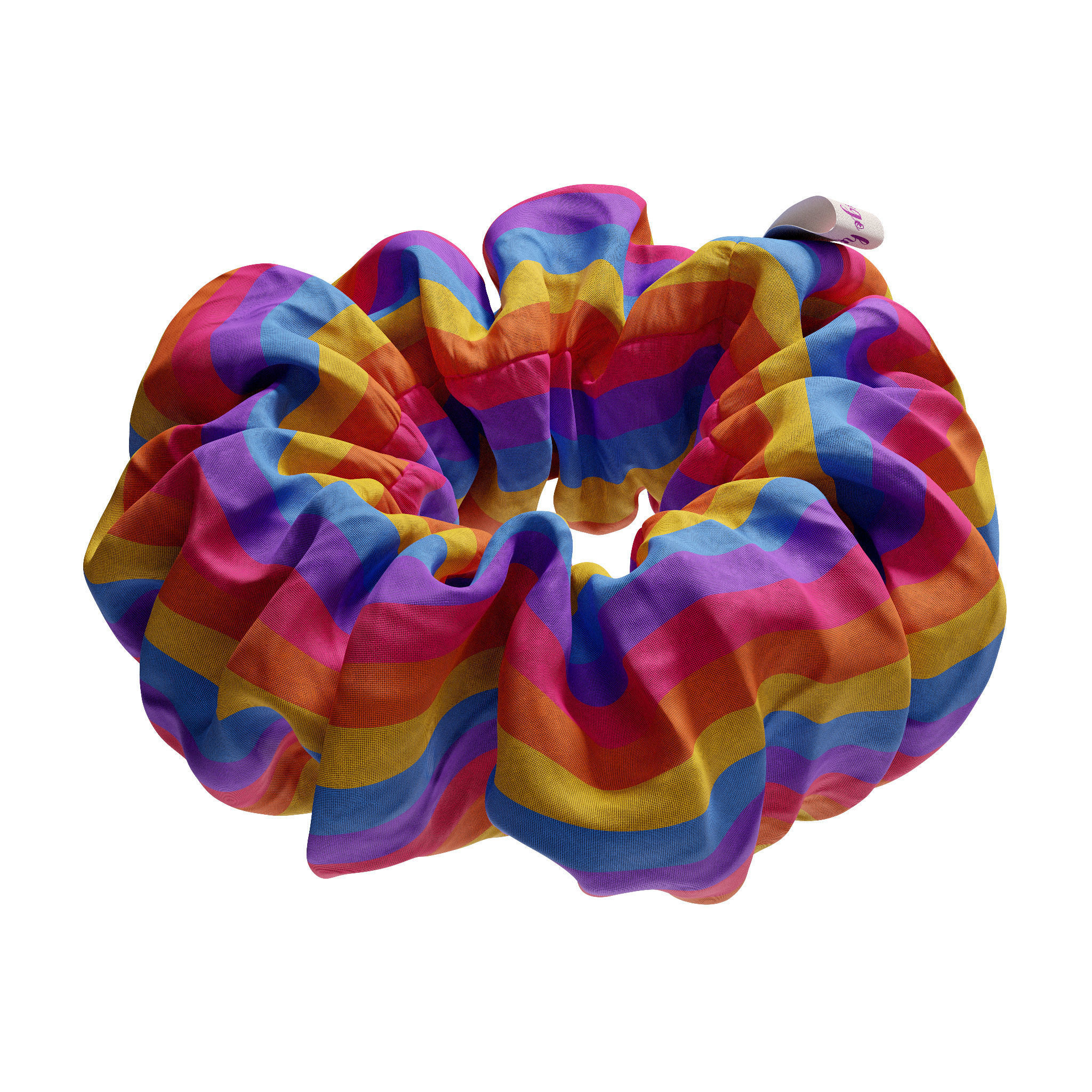 Scrunchie rainbow 3D model_3