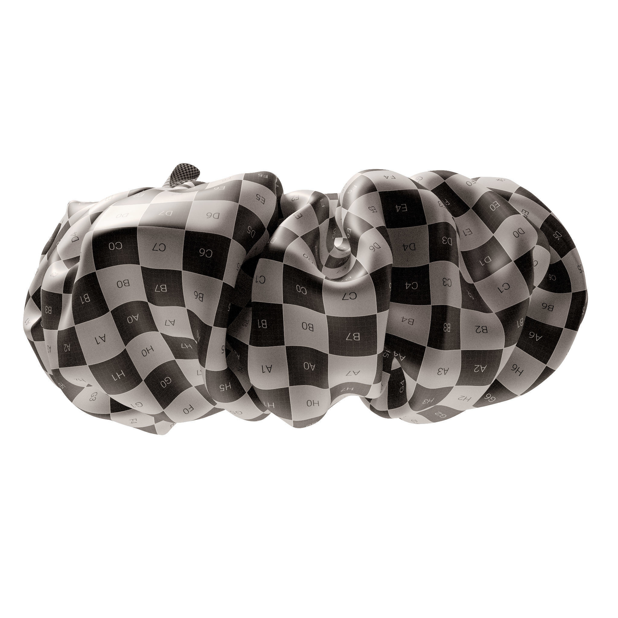 Scrunchie rainbow 3D model_16