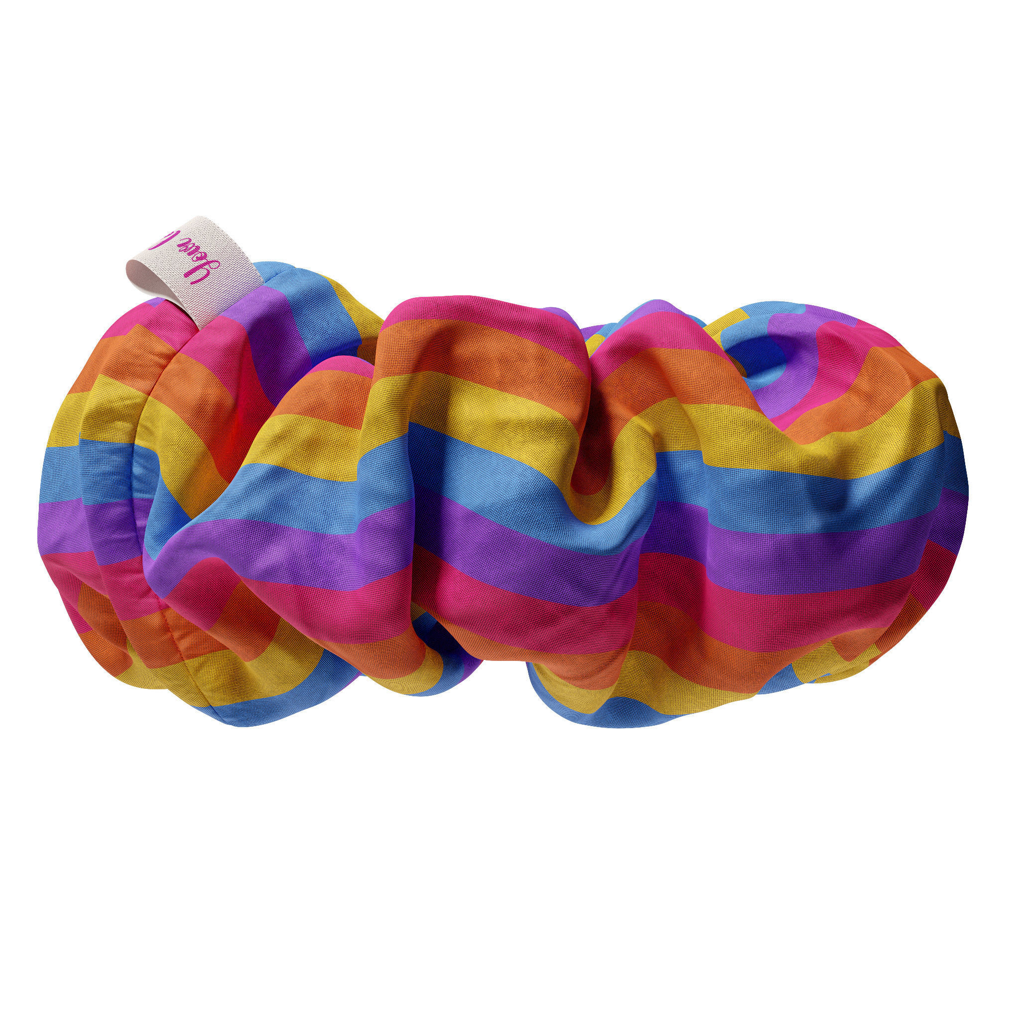 Scrunchie rainbow 3D model_5