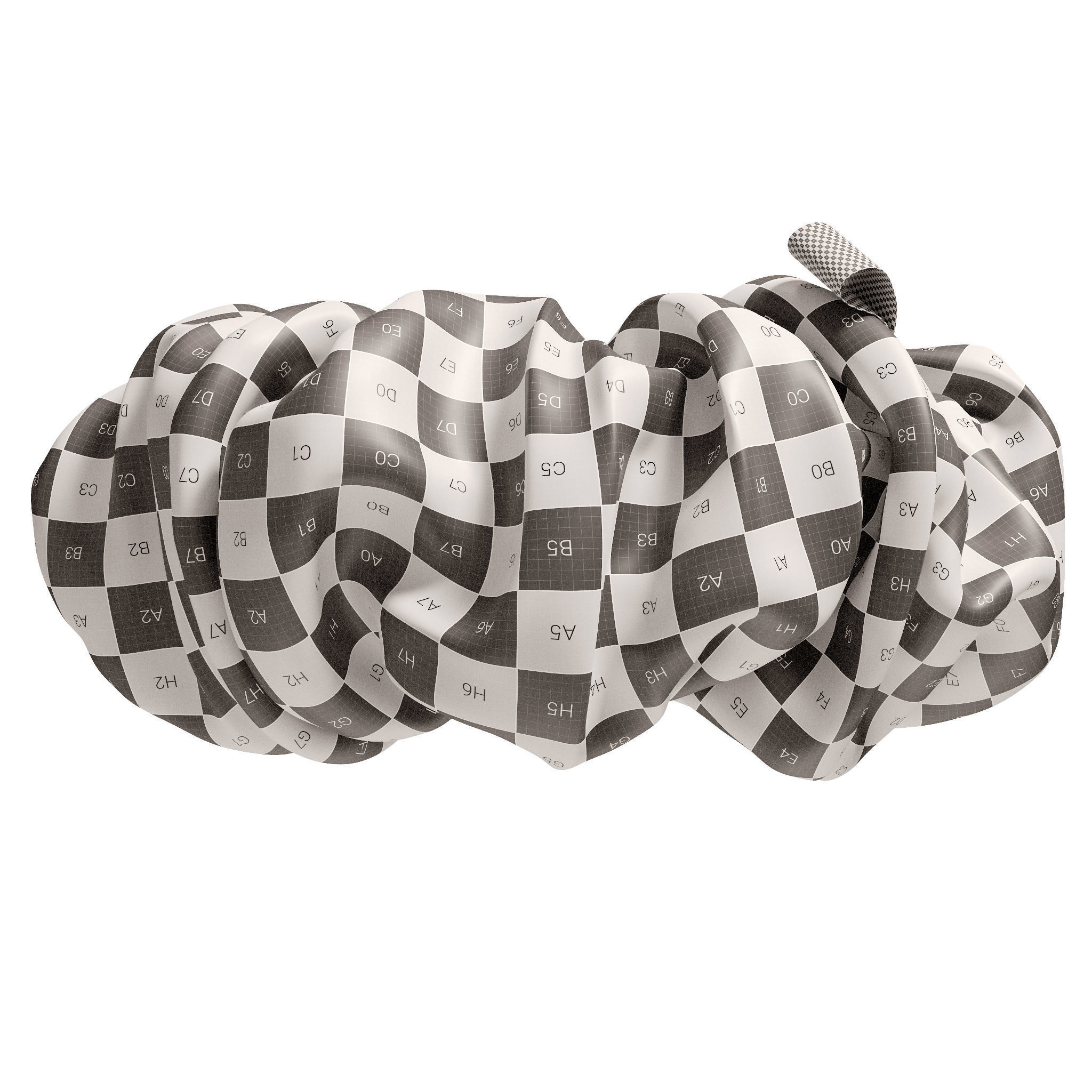 Scrunchie rainbow 3D model_18