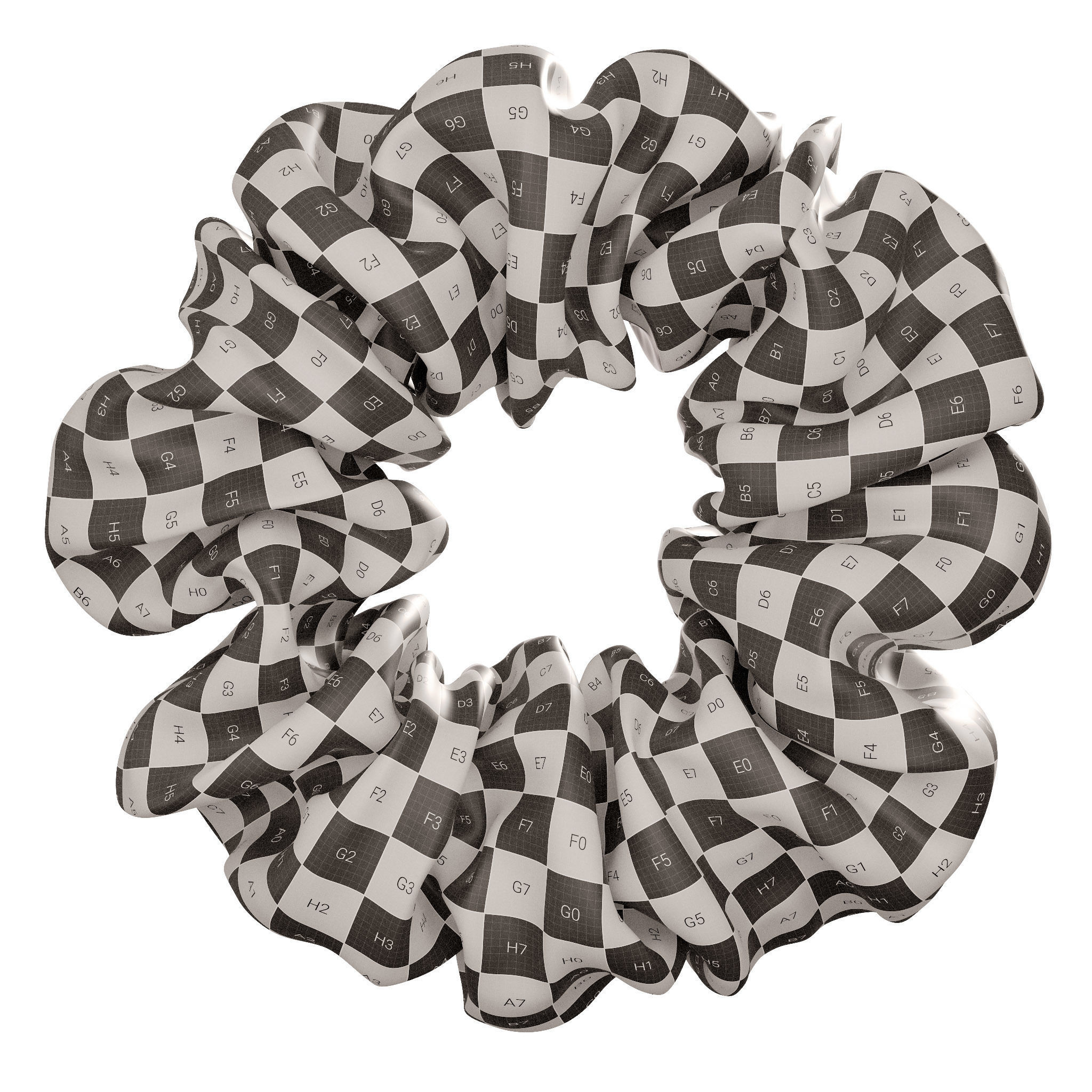 Scrunchie rainbow 3D model_19