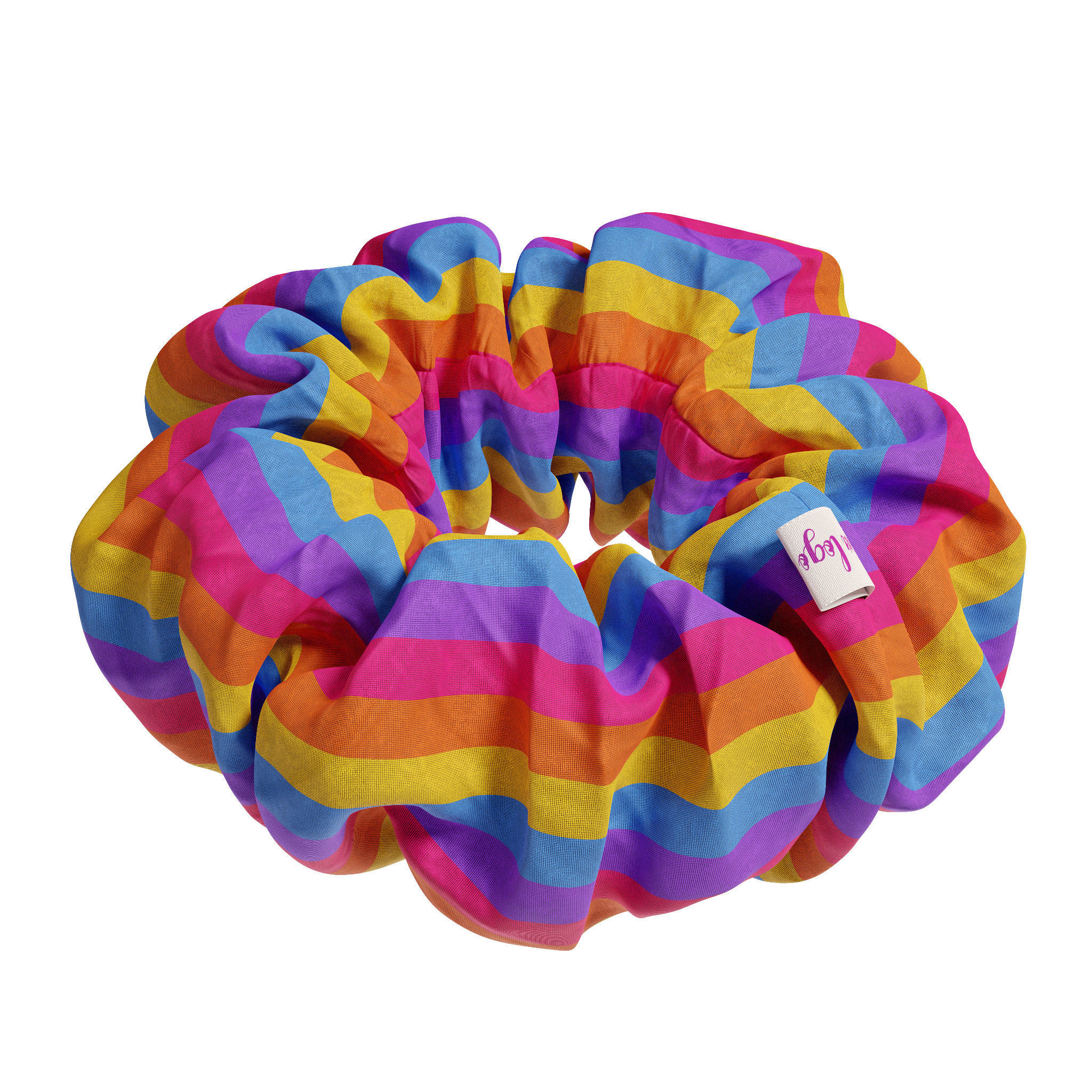 Scrunchie rainbow 3D model_4