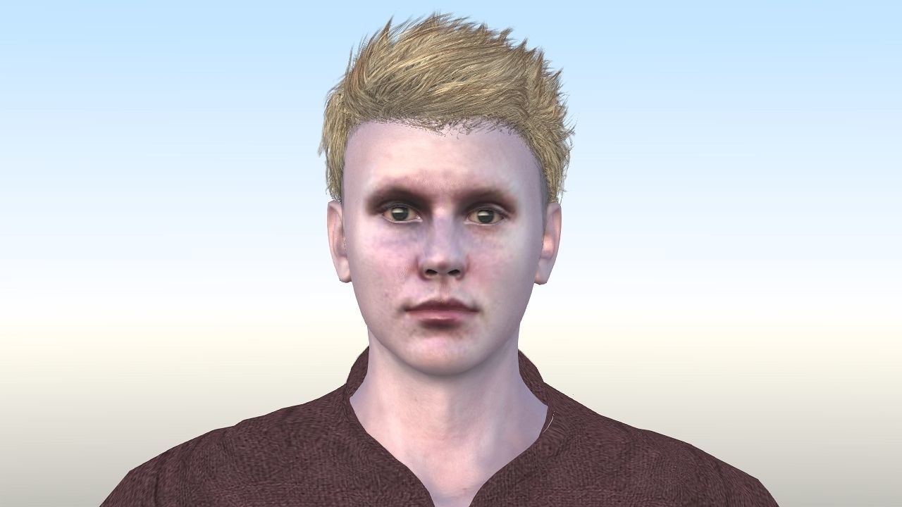 John Commer Low-poly 3D model_11