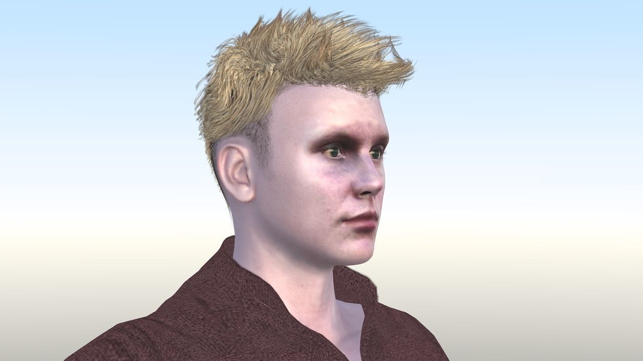 John Commer Low-poly 3D model_13