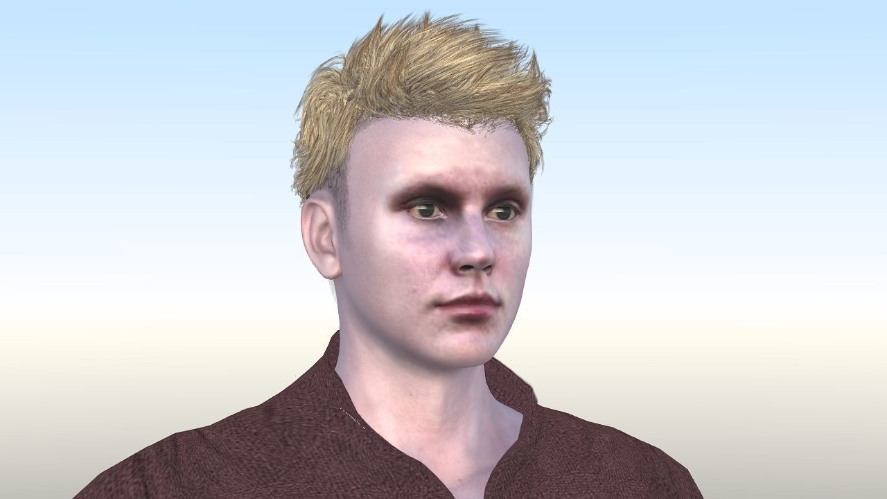 John Commer Low-poly 3D model_12