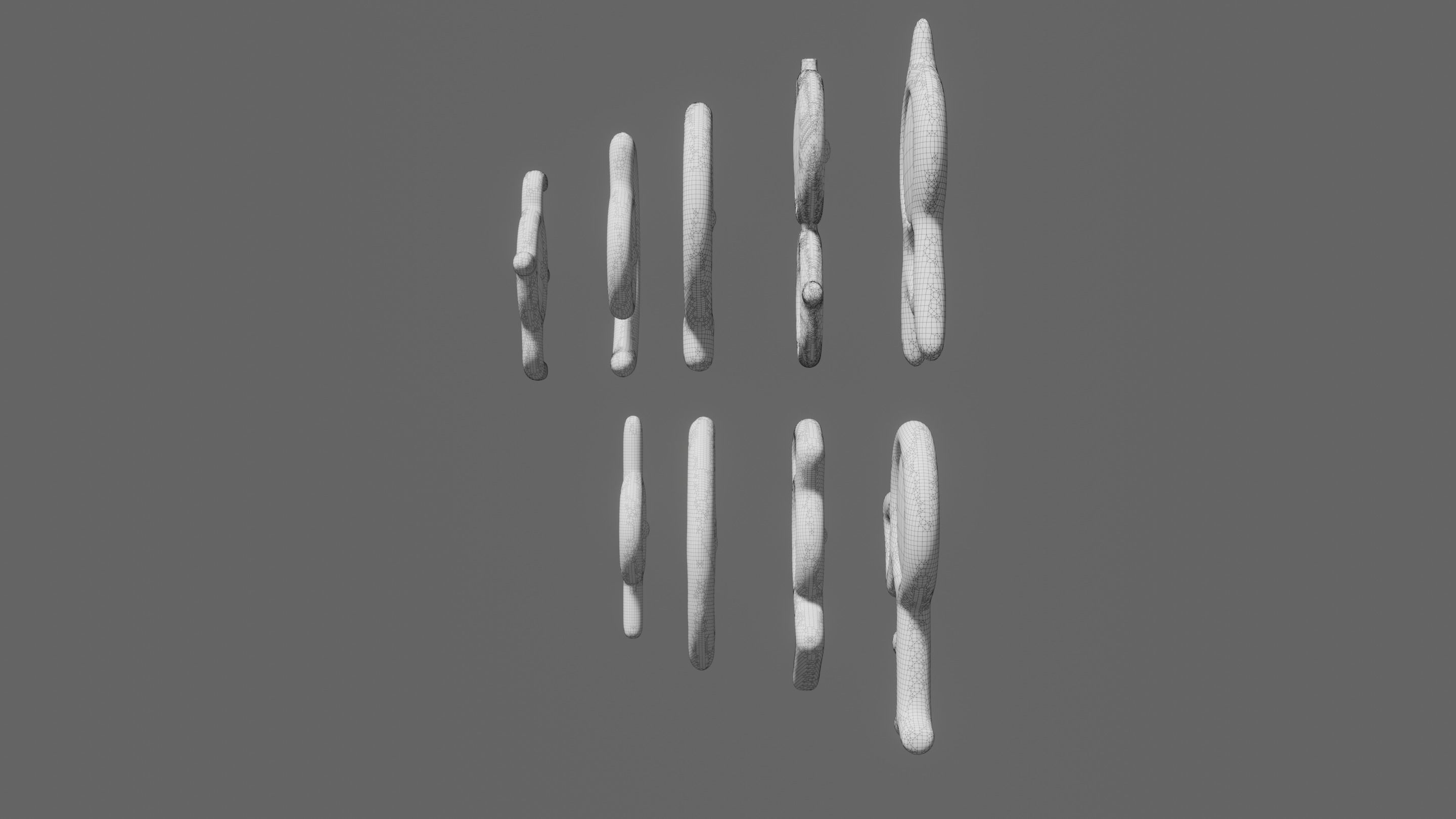 Pokemon Unown Set 1 3D model_6