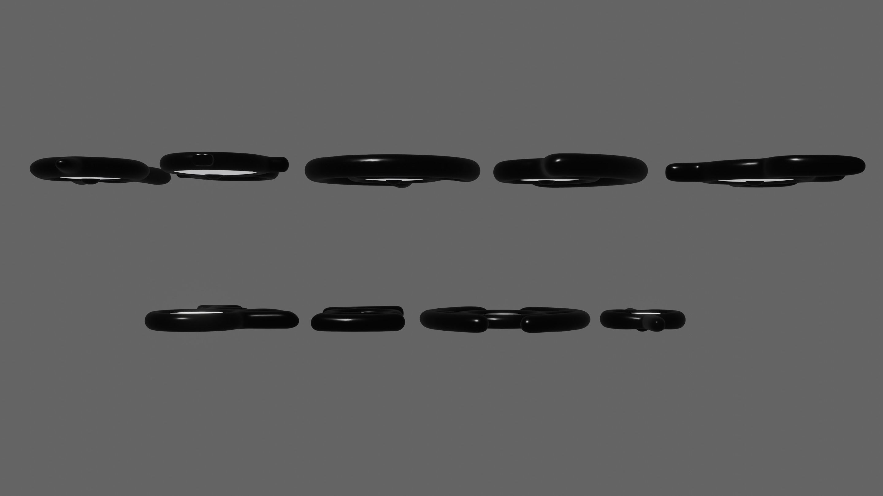 Pokemon Unown Set 1 3D model_13