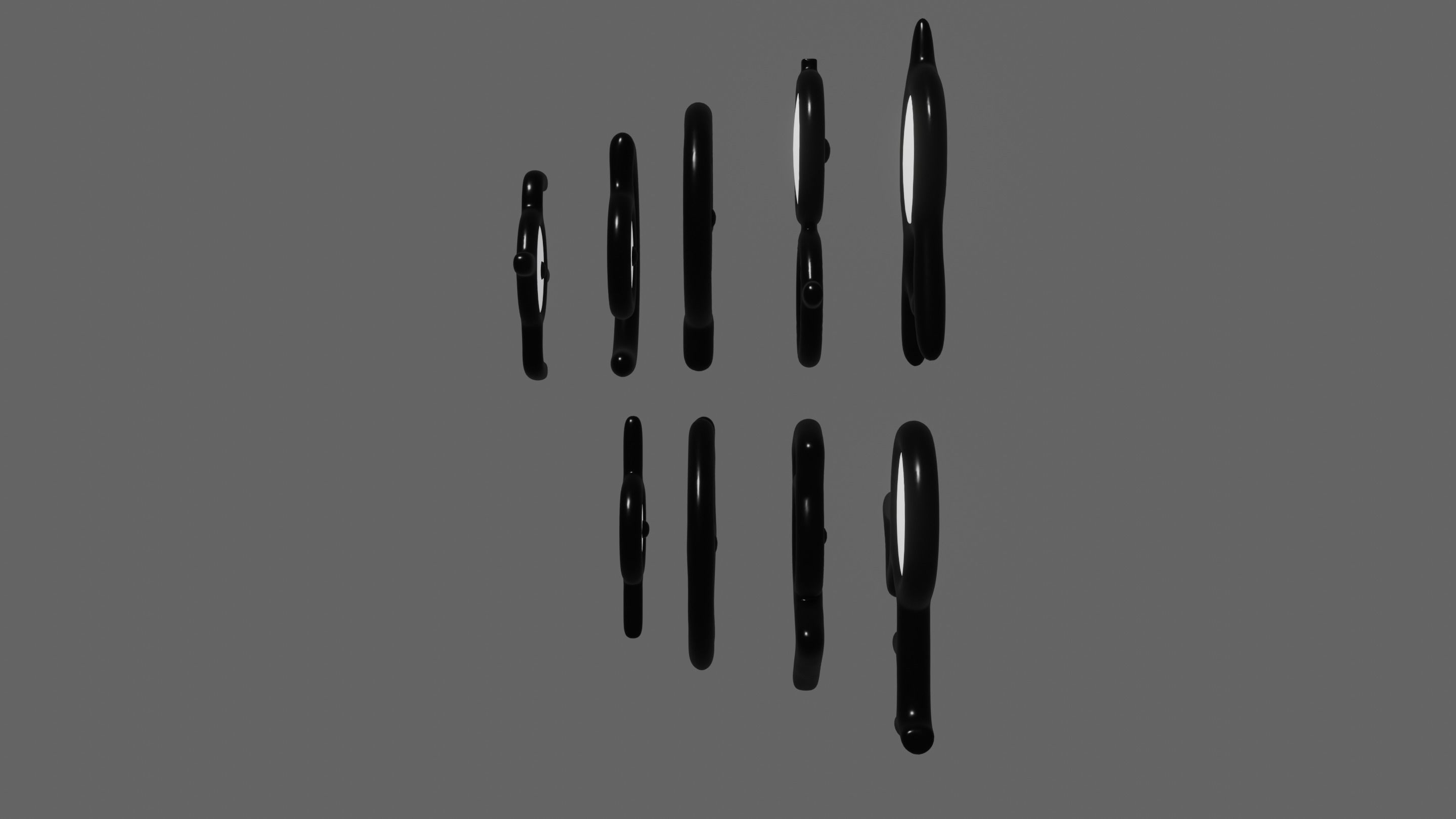 Pokemon Unown Set 1 3D model_4