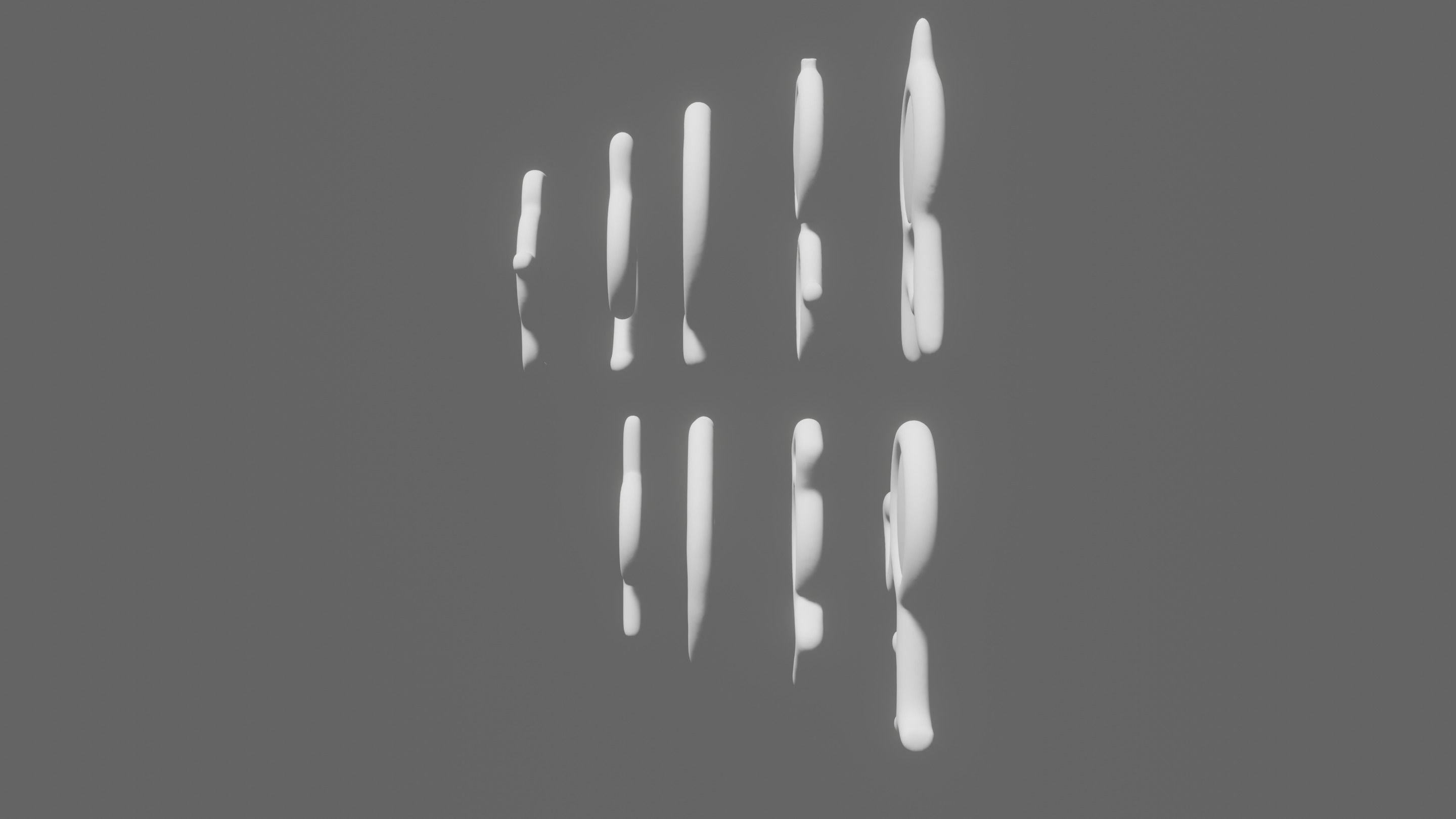 Pokemon Unown Set 1 3D model_5