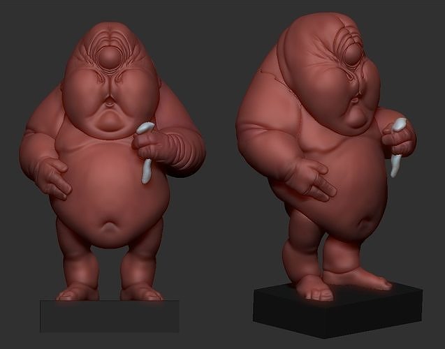 Wermal from StarWars fanart Free 3D print model