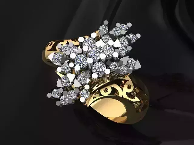 Diomand Ring 3D print model