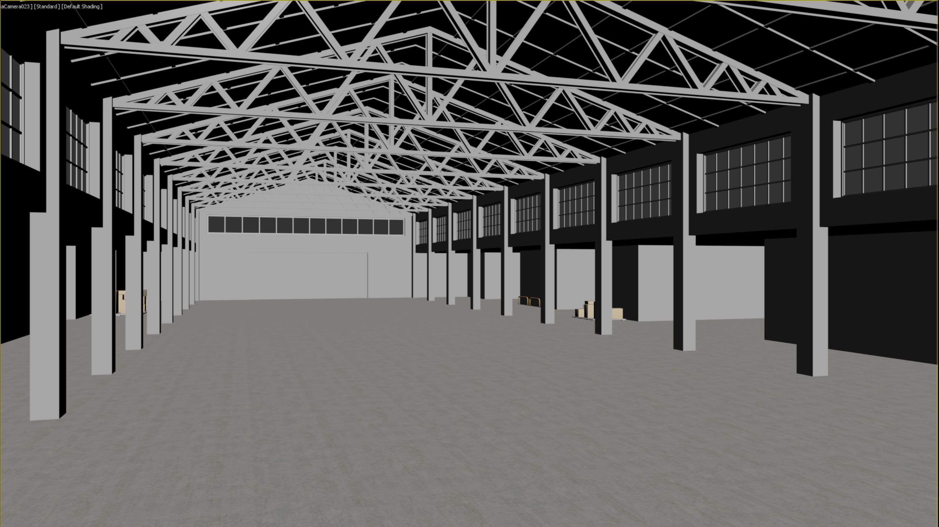lowpoly warehouse 06 Low-poly 3D model_10