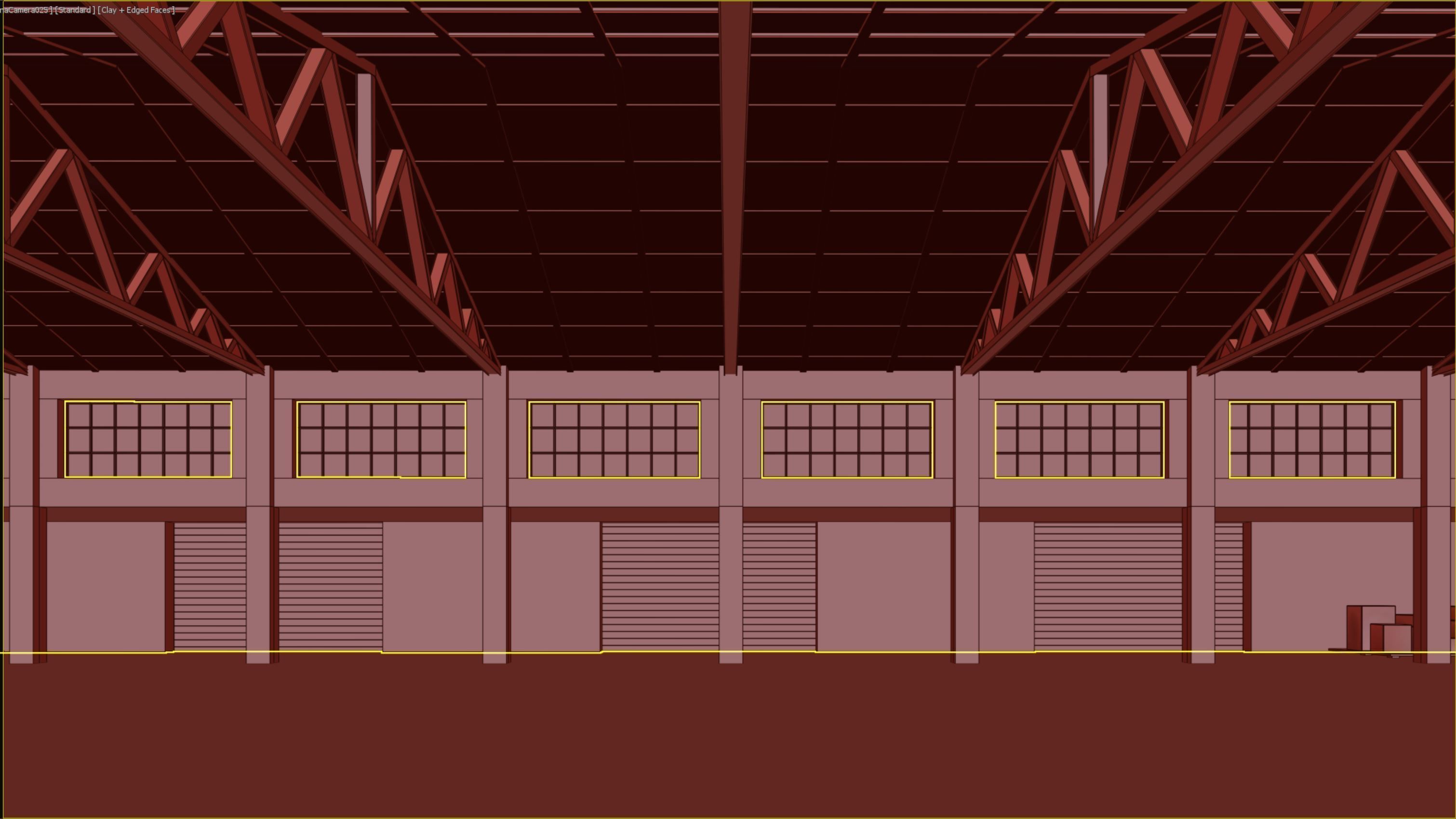 lowpoly warehouse 06 Low-poly 3D model_8