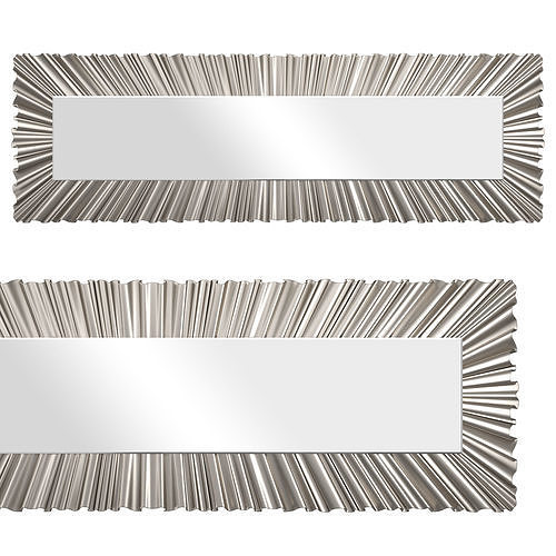 Chaucer Mirror in Silver 3D model