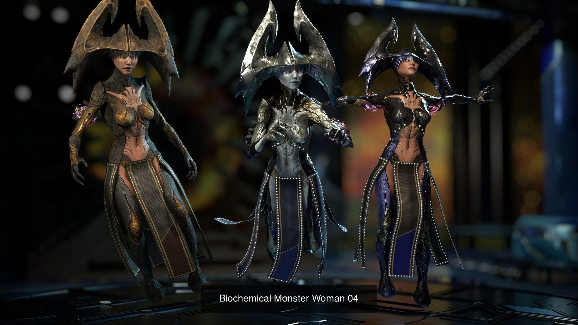 Biochemical Monster pack 3D Model Collection_14