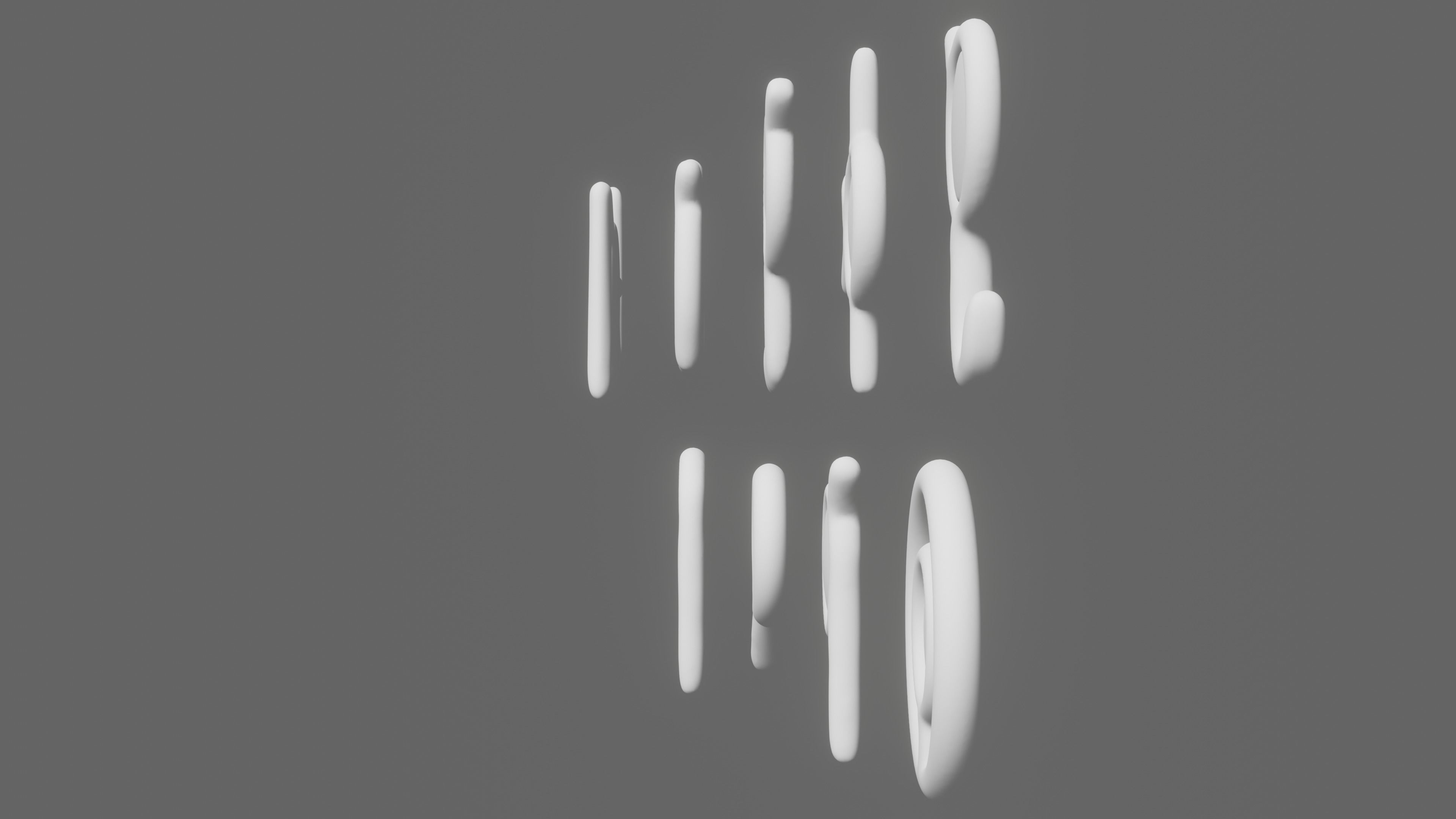 Pokemon Unown Set 2 3D model_5