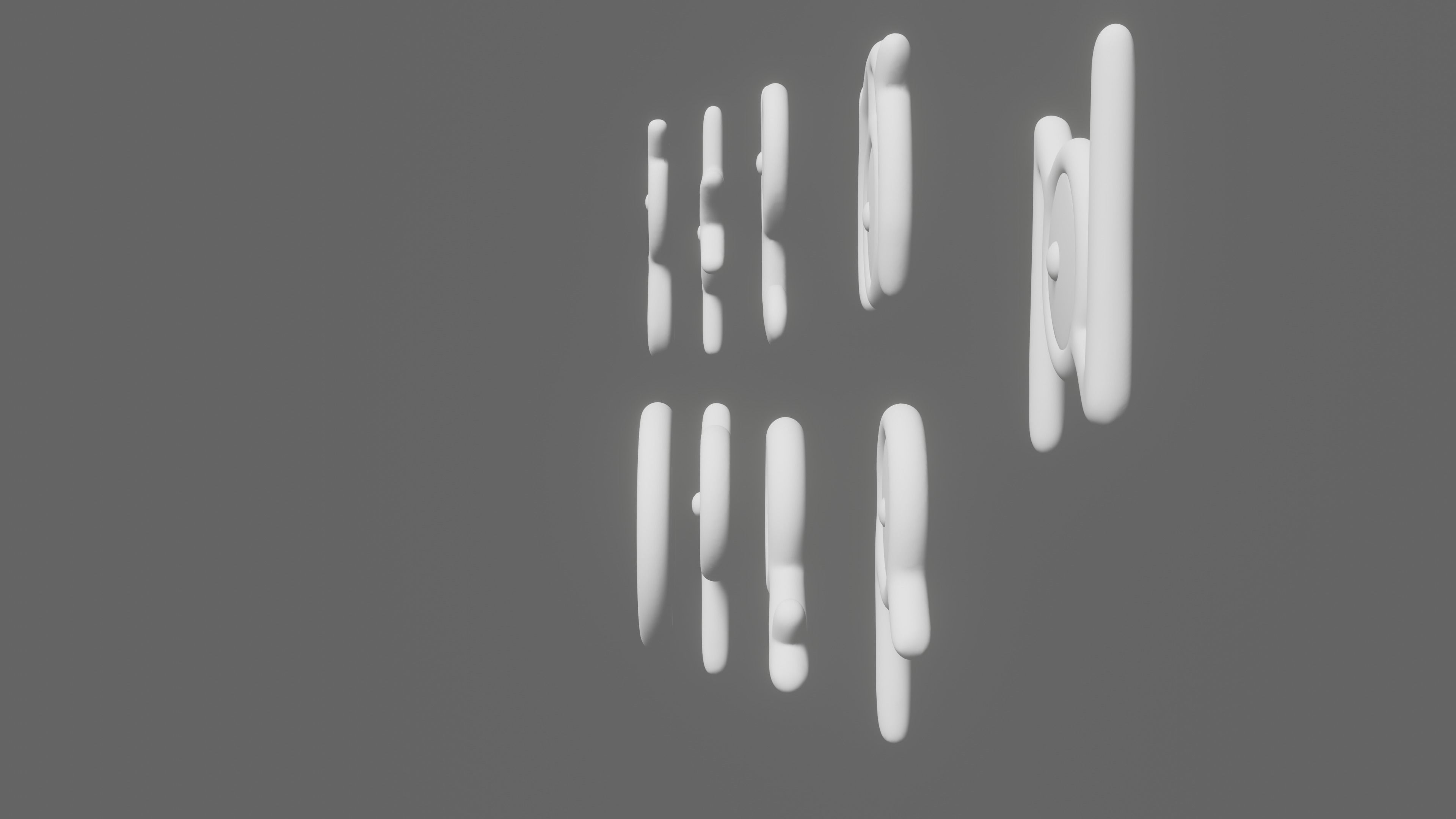 Pokemon Unown Set 2 3D model_11