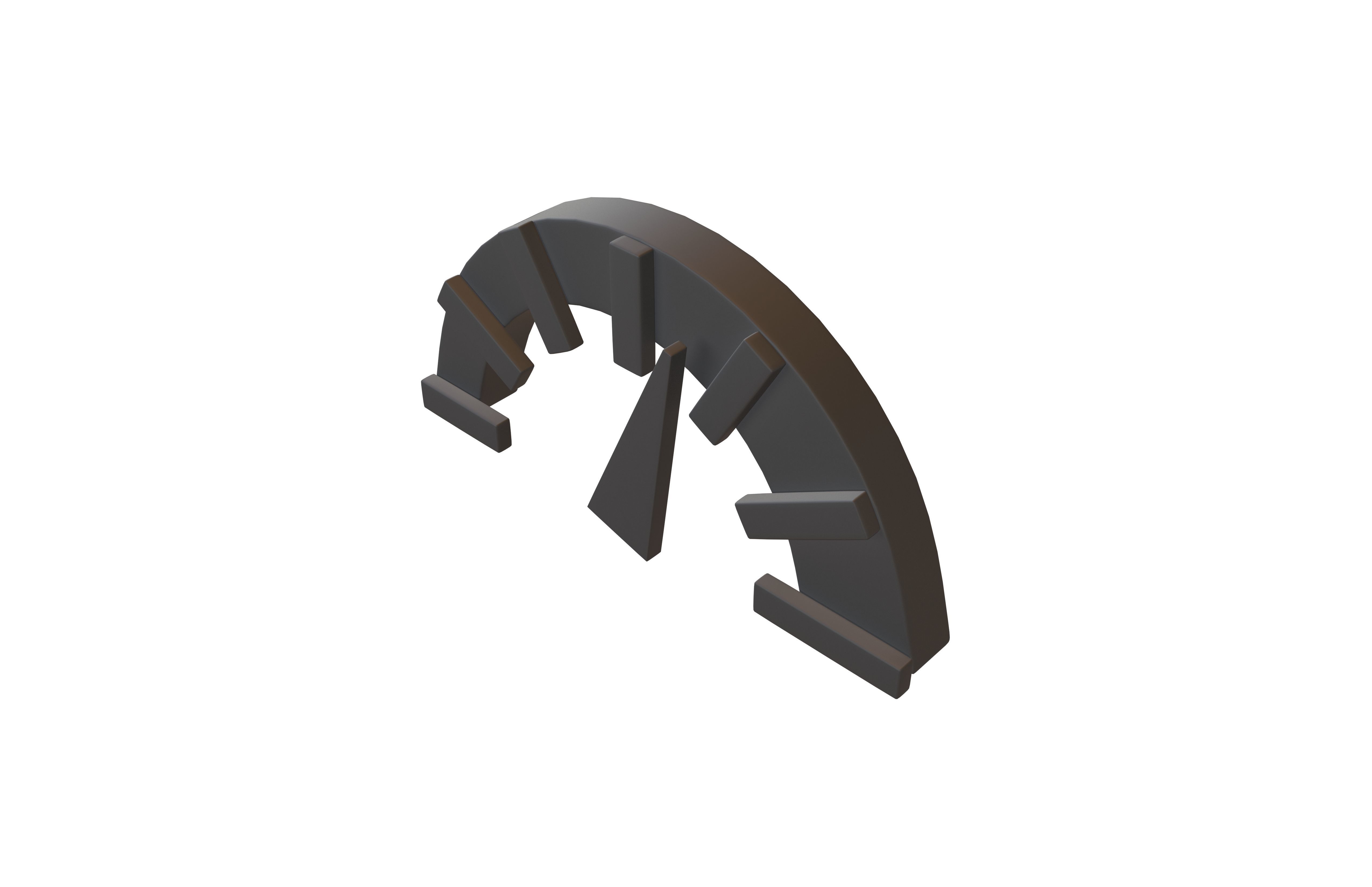 Speed Symbol v2 001 Low-poly 3D model_3