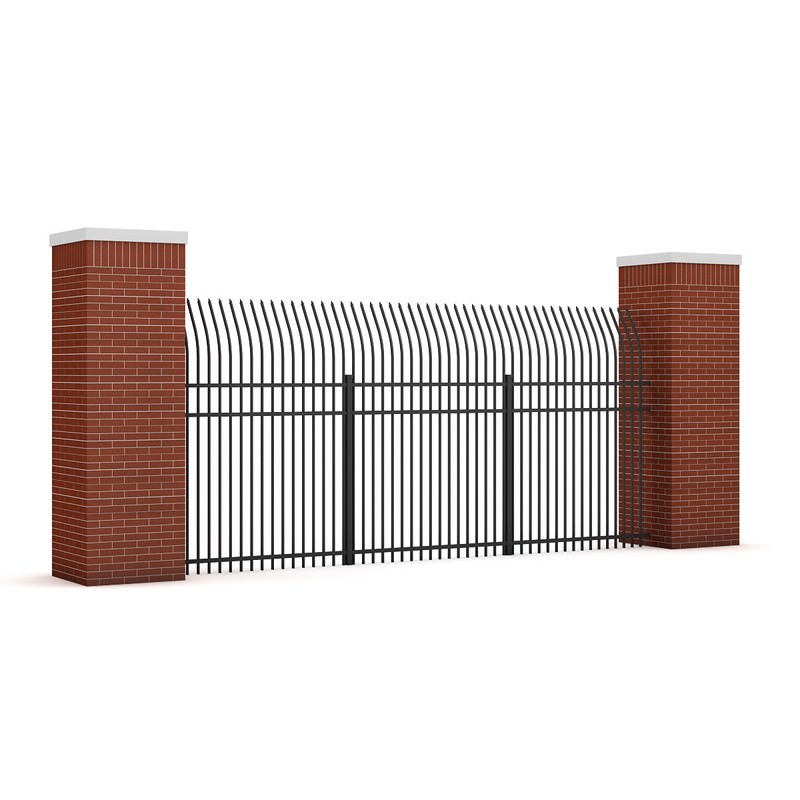 Concrete Fence 07 3D model_3