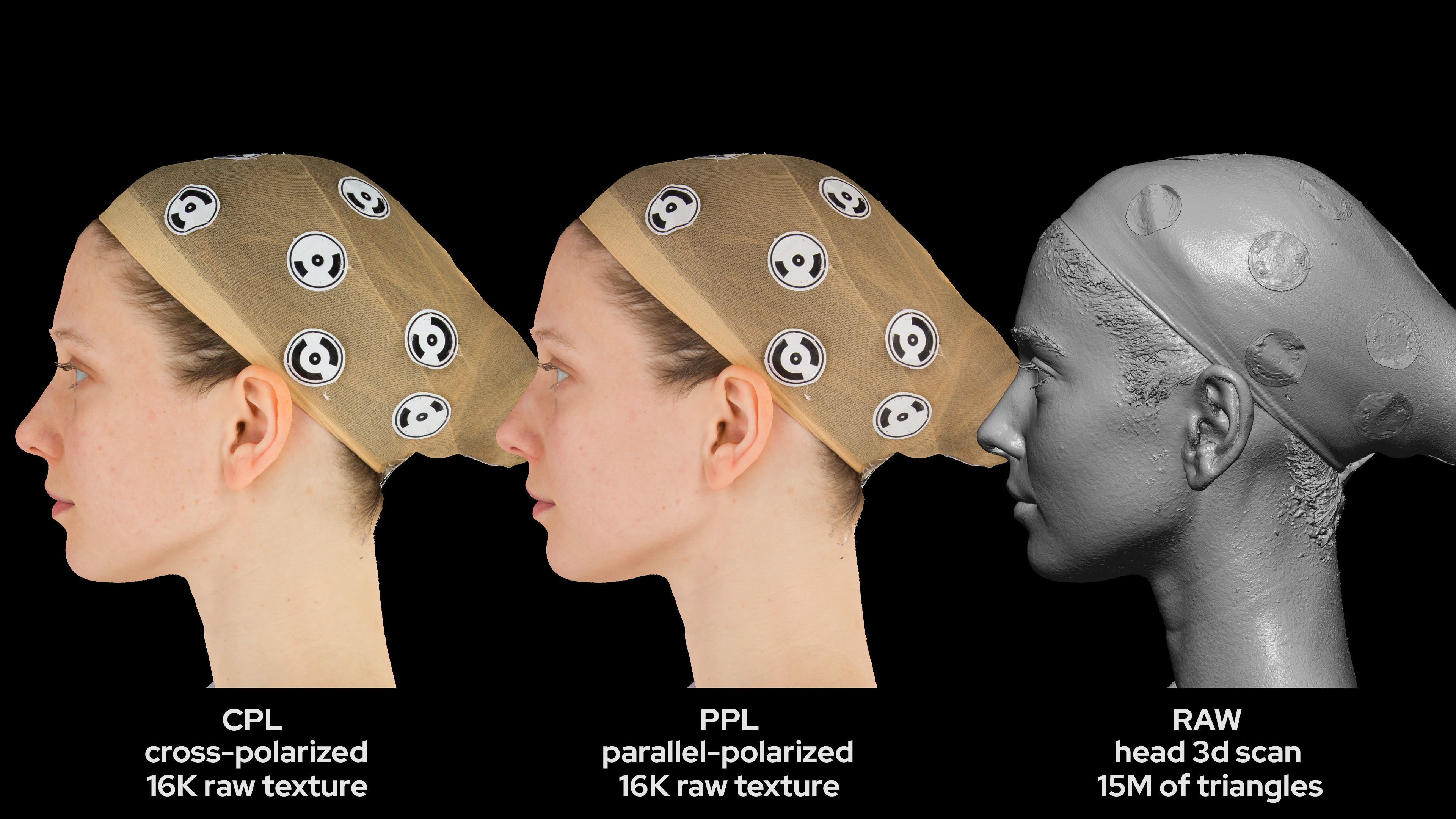 European Female 30s head scan 023 3D model_6