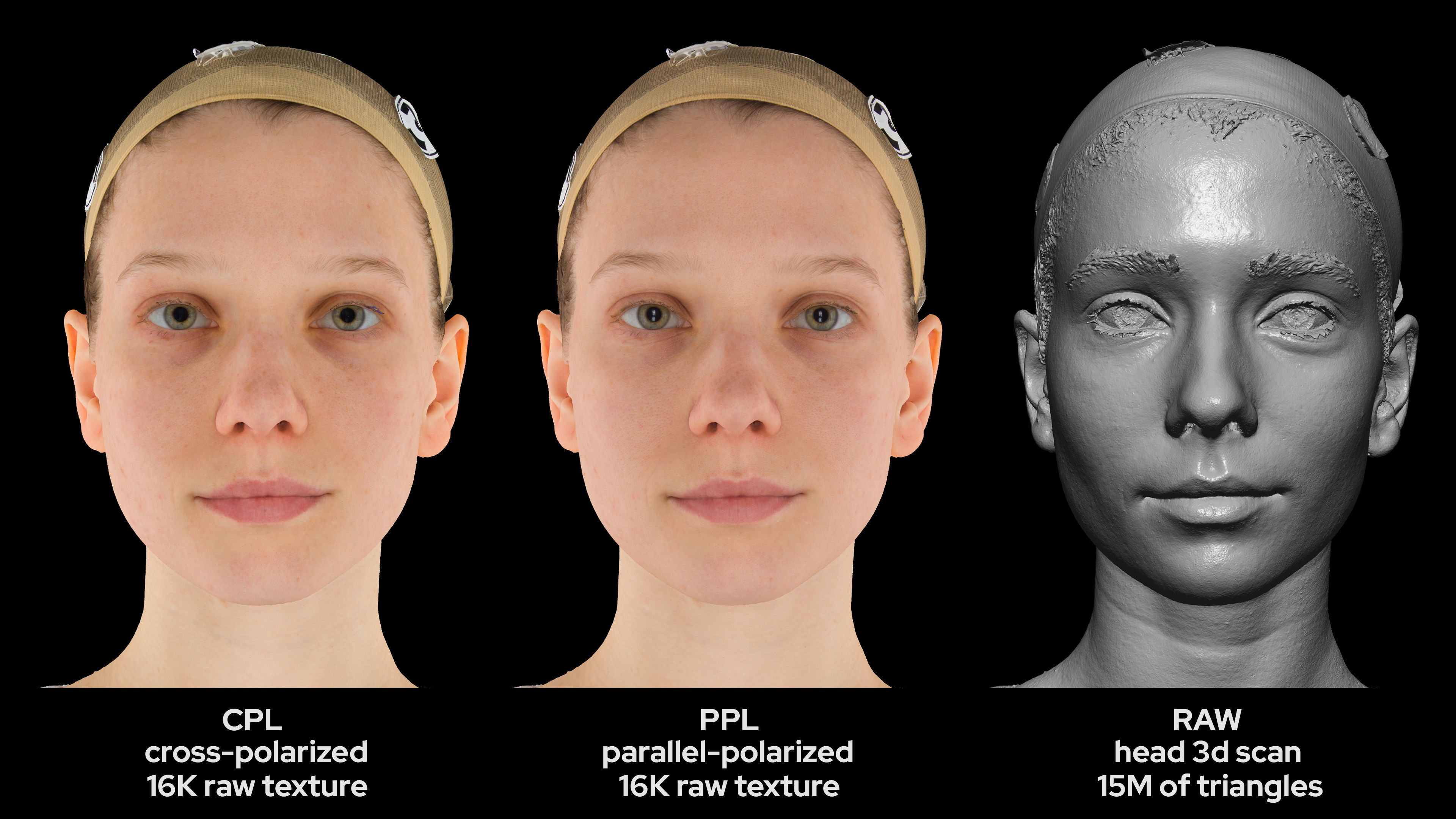 European Female 30s head scan 023 3D model_4
