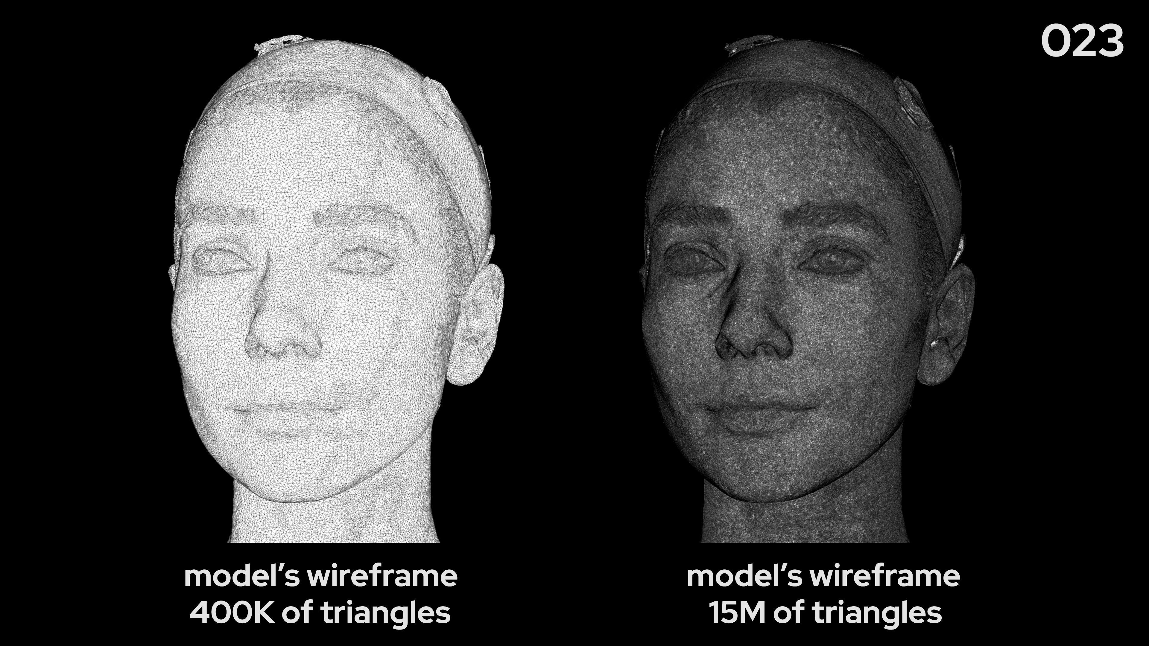 European Female 30s head scan 023 3D model_7