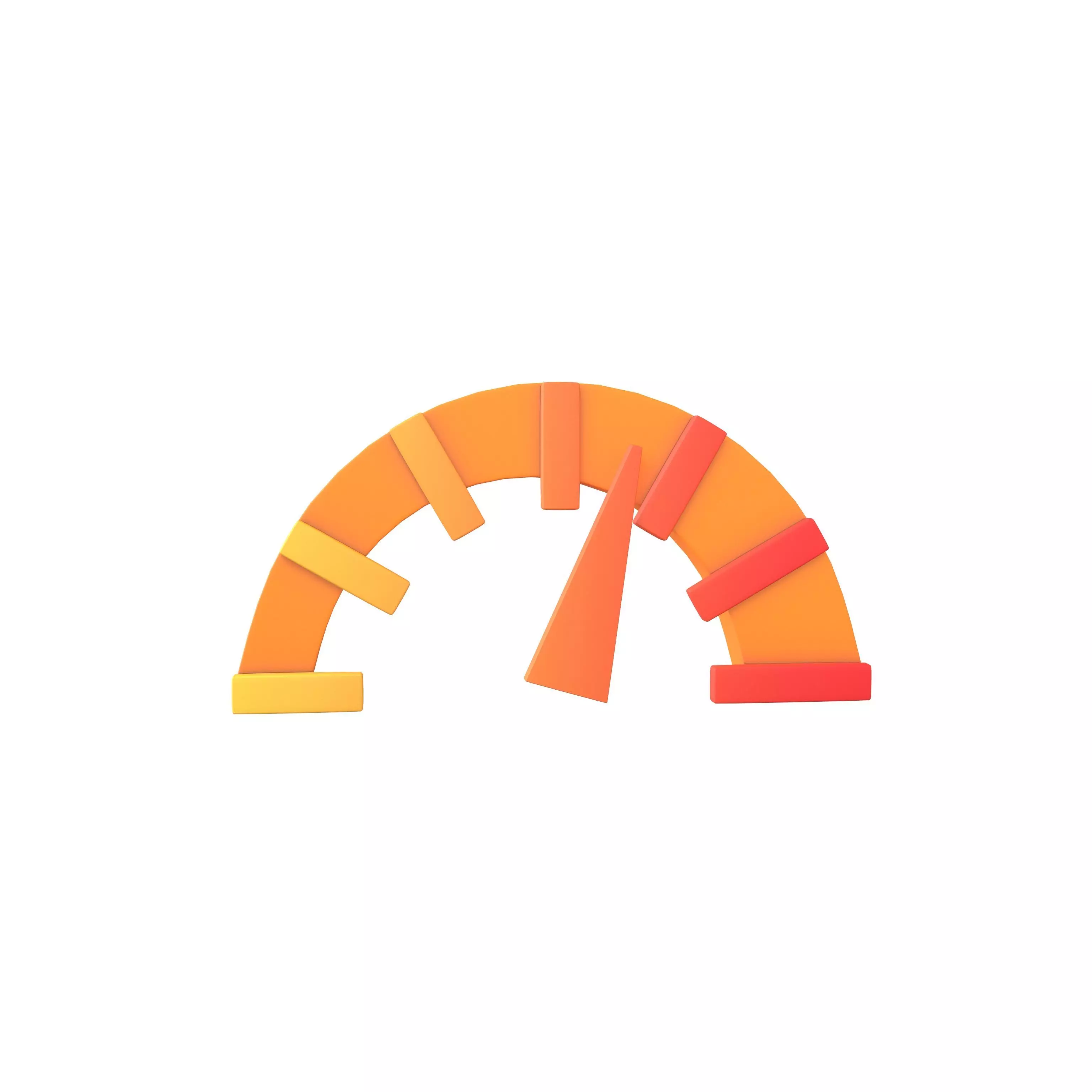 Speed Symbol v2 003 Low-poly 3D model_0