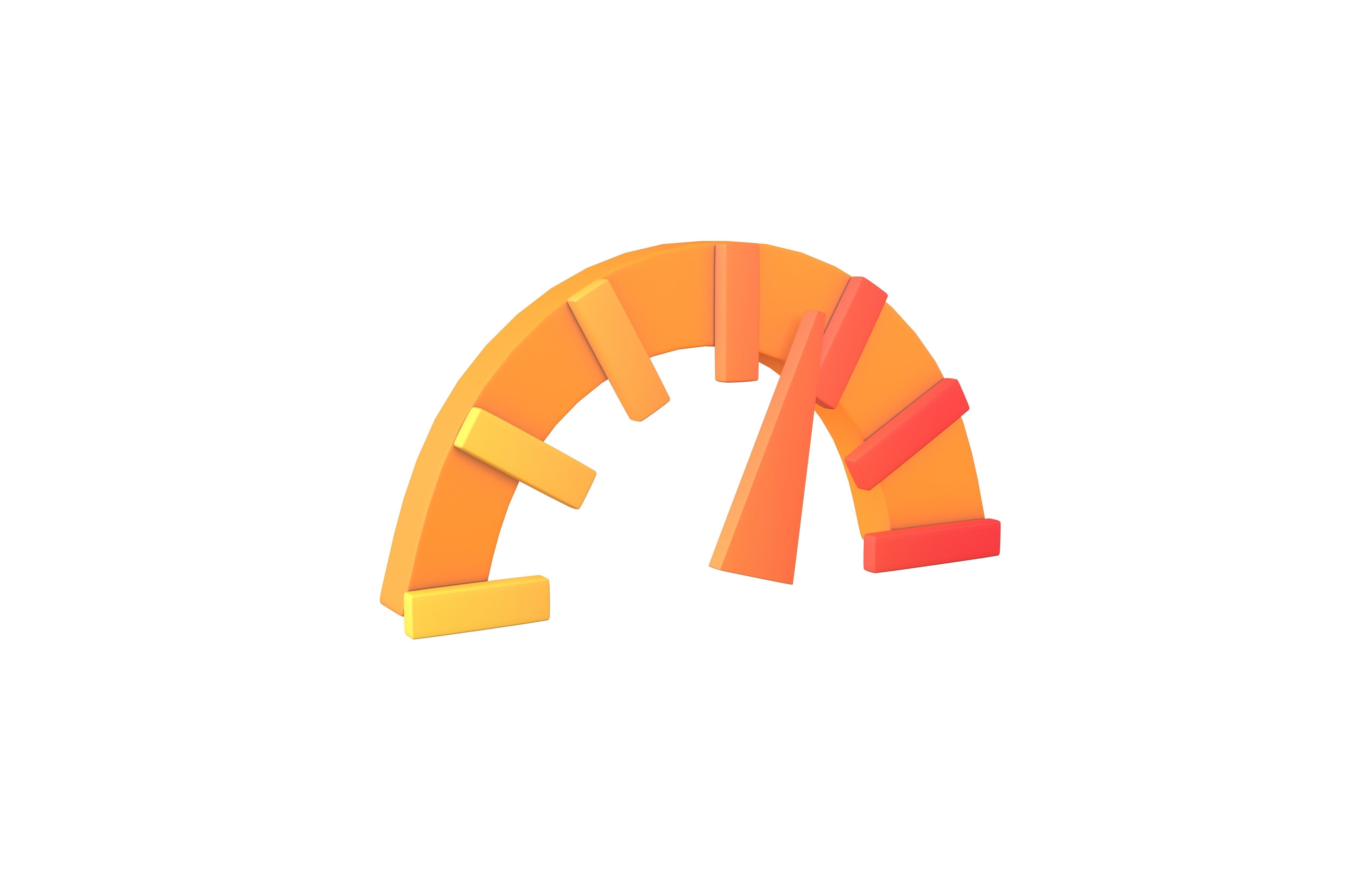 Speed Symbol v2 003 Low-poly 3D model_1