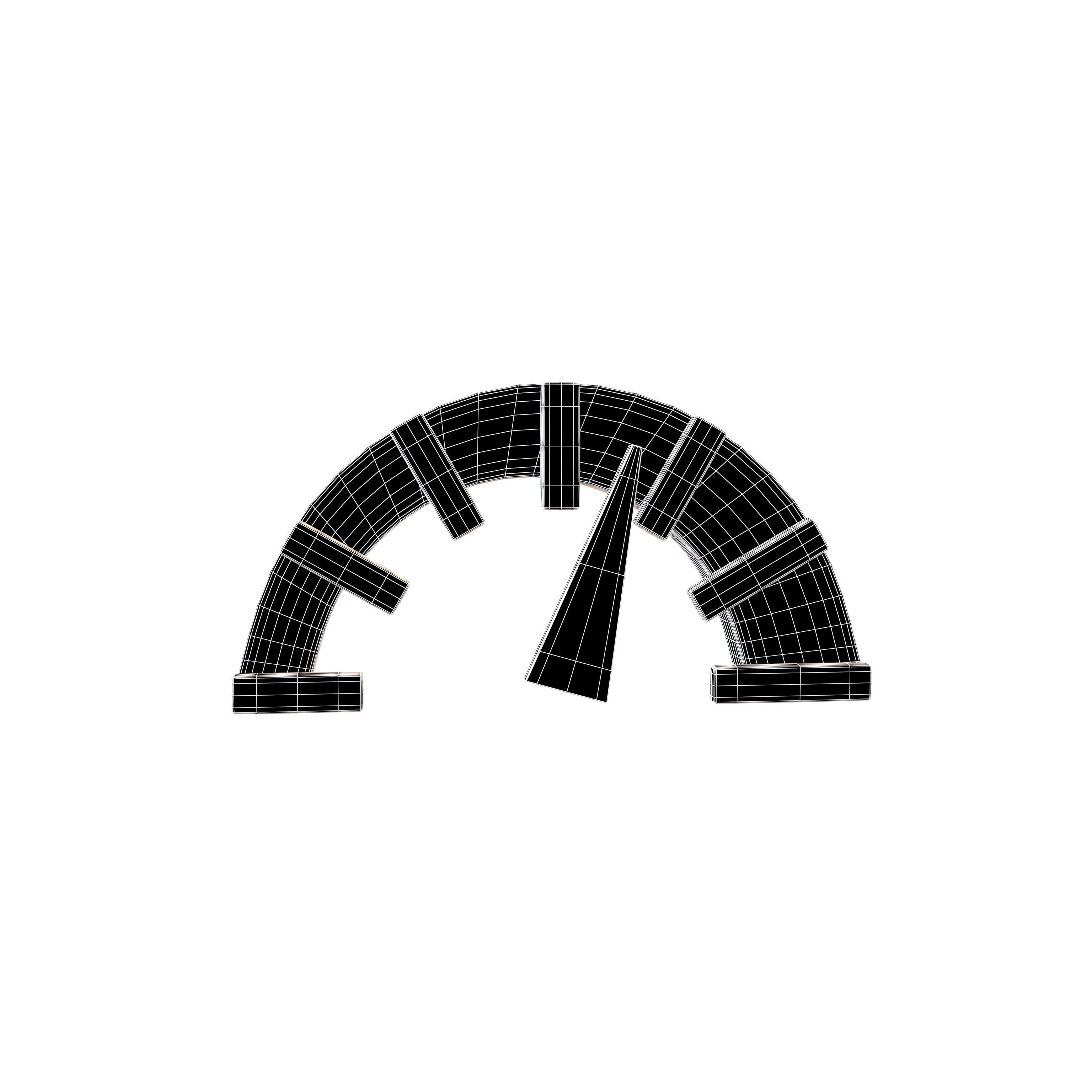 Speed Symbol v2 003 Low-poly 3D model_5