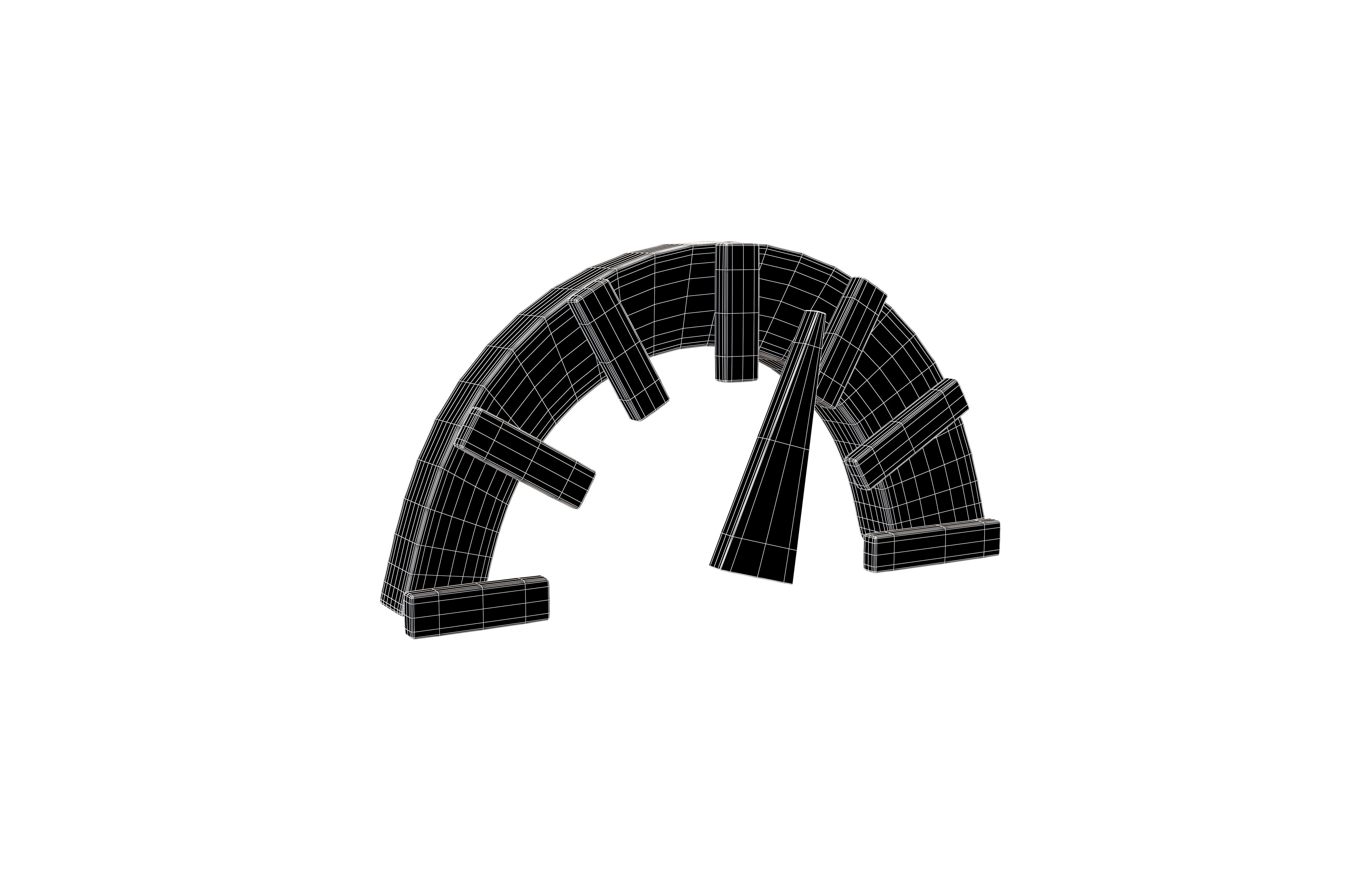 Speed Symbol v2 003 Low-poly 3D model_4