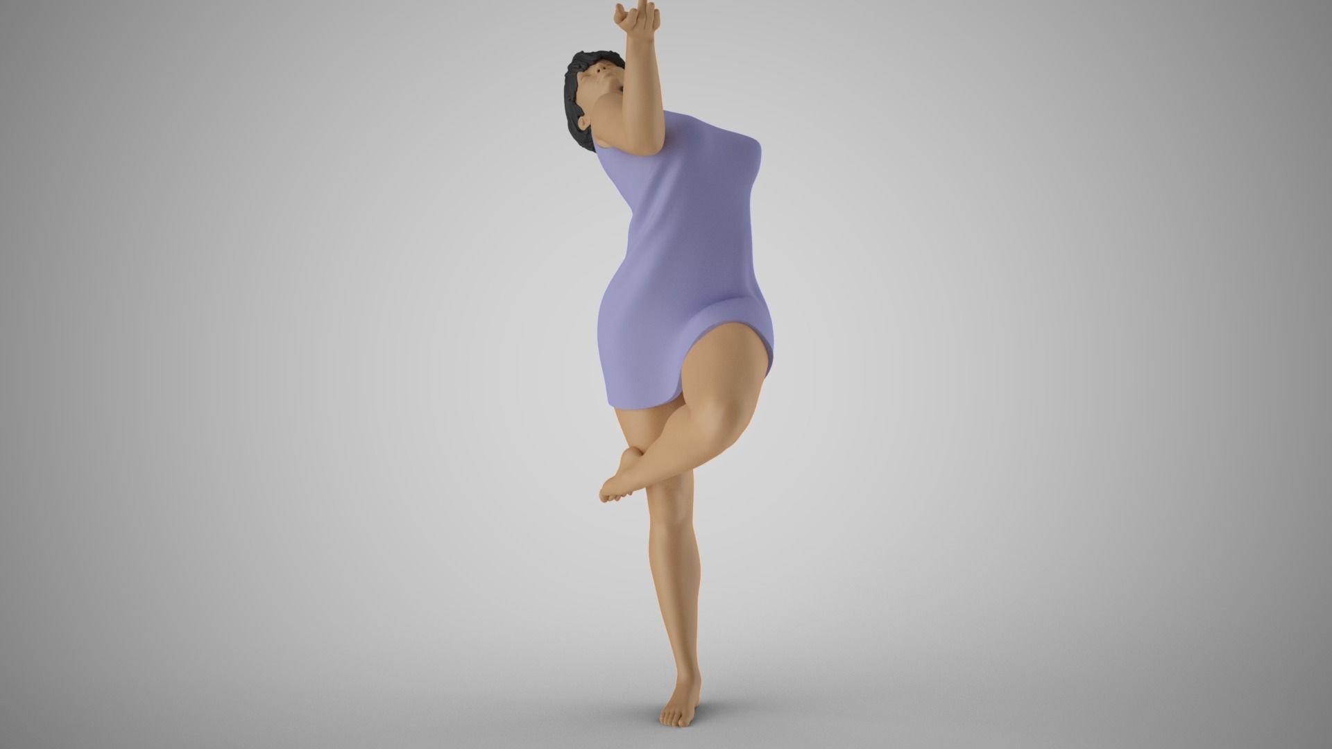 Free Spirited Girl 3D print model_5
