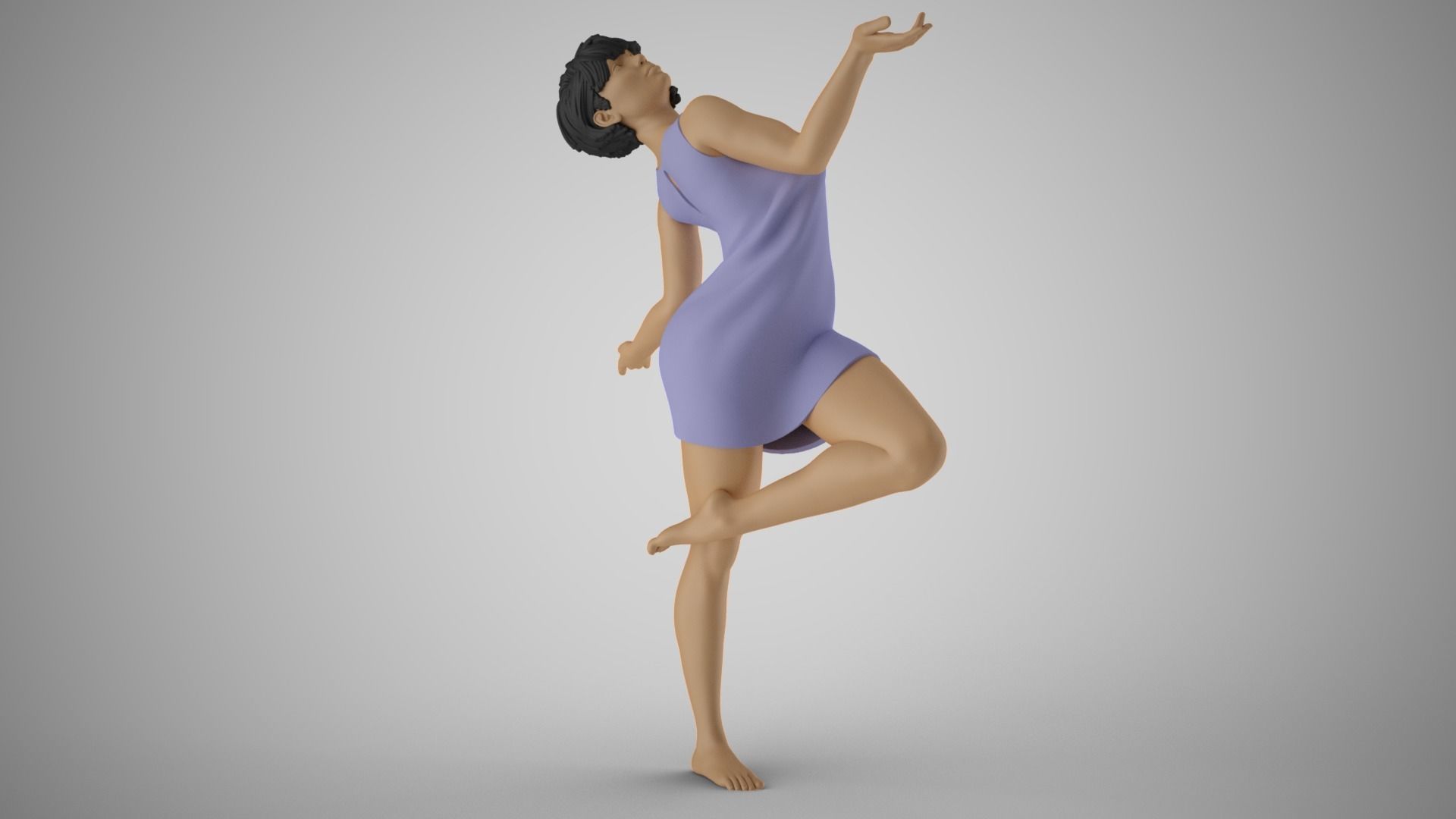 Free Spirited Girl 3D print model_6