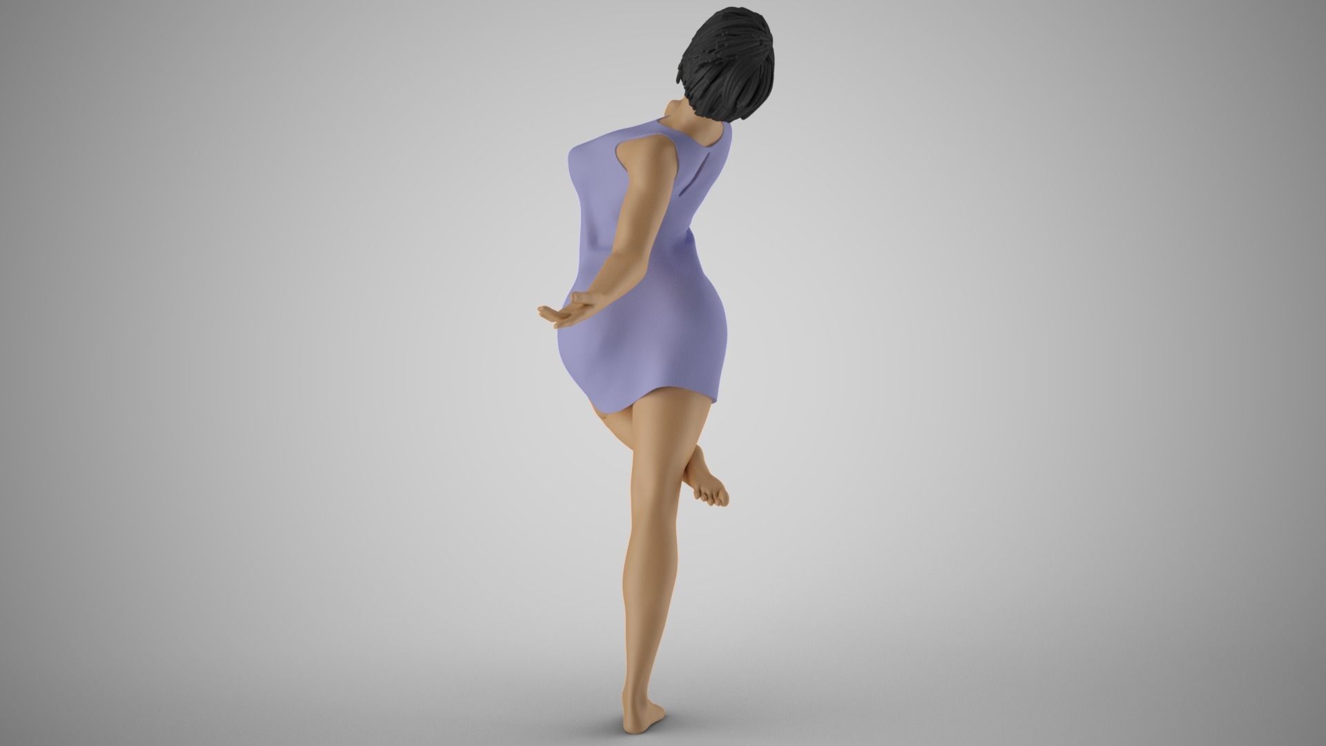 Free Spirited Girl 3D print model_9