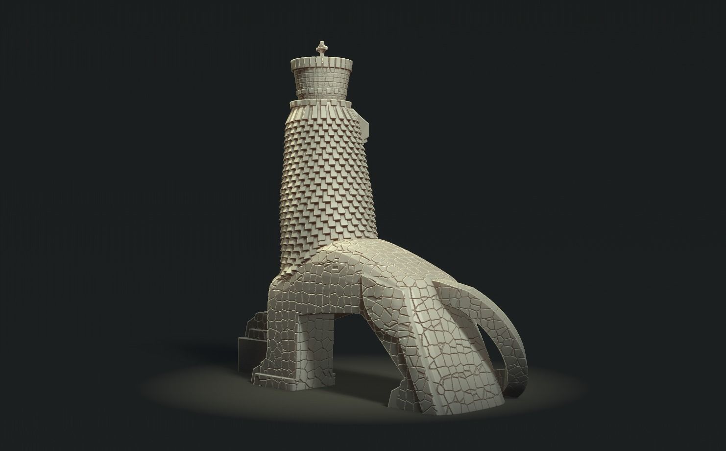 Monument to the Lion of Judah 3D print model_5