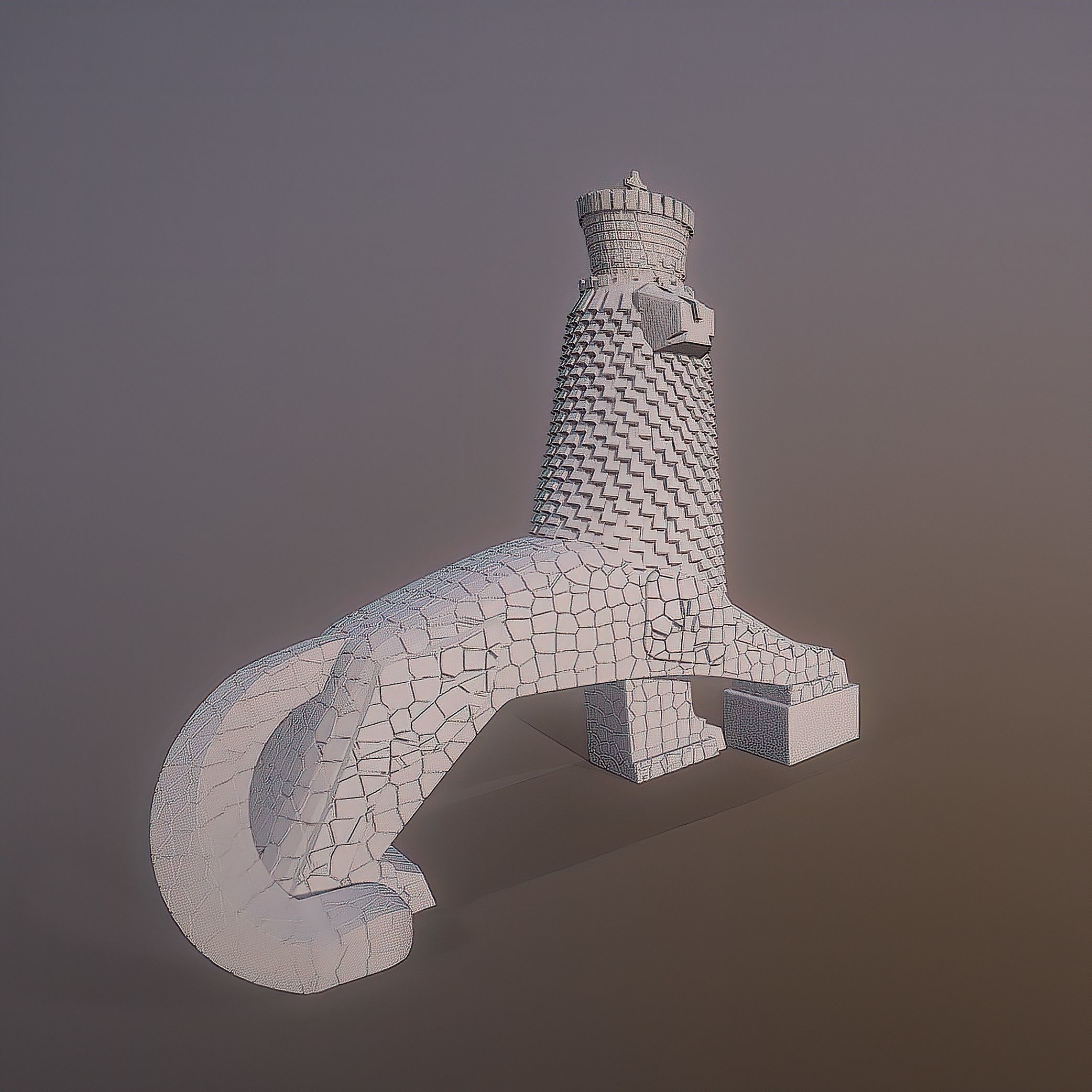 Monument to the Lion of Judah 3D print model_10