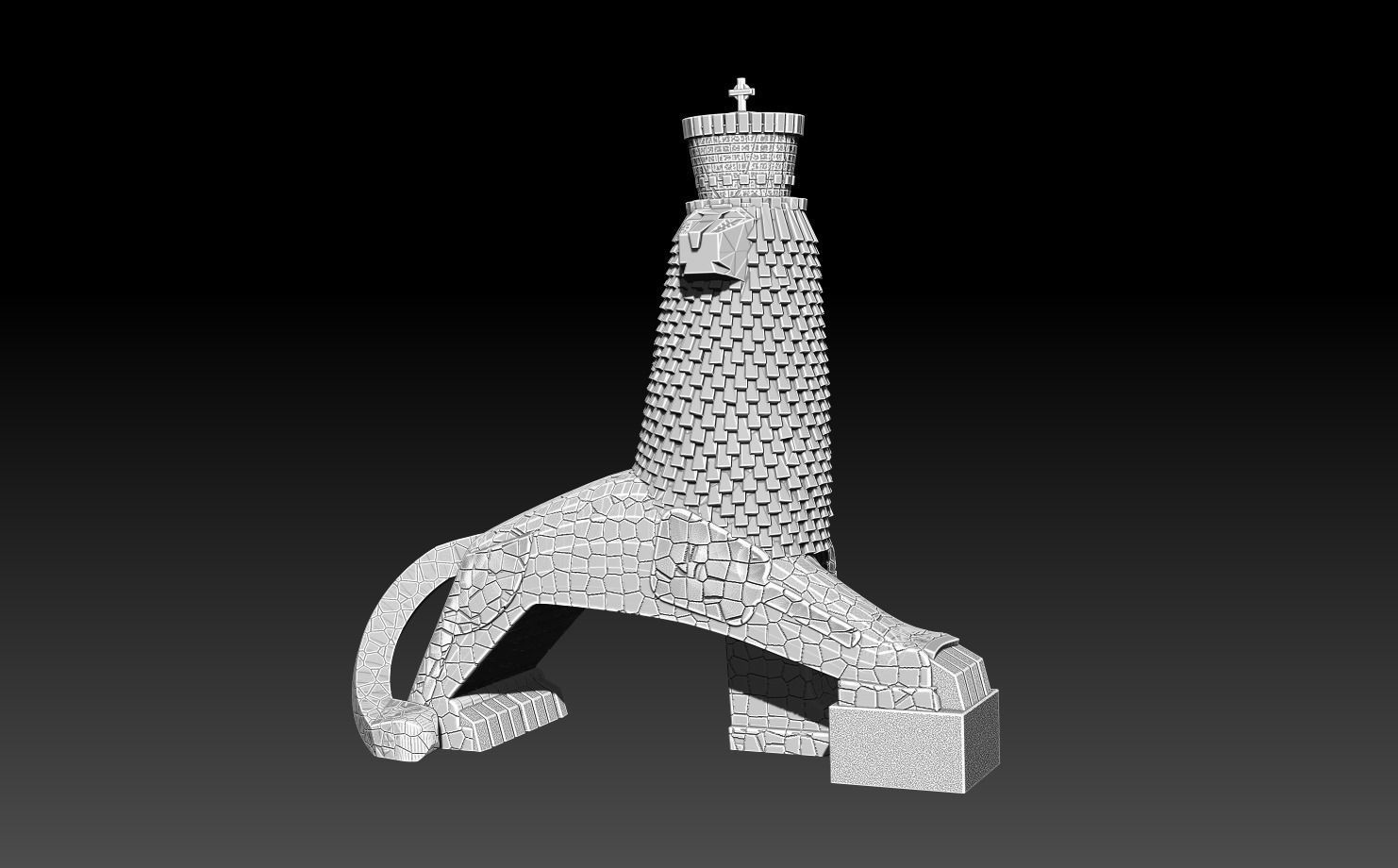 Monument to the Lion of Judah 3D print model_13