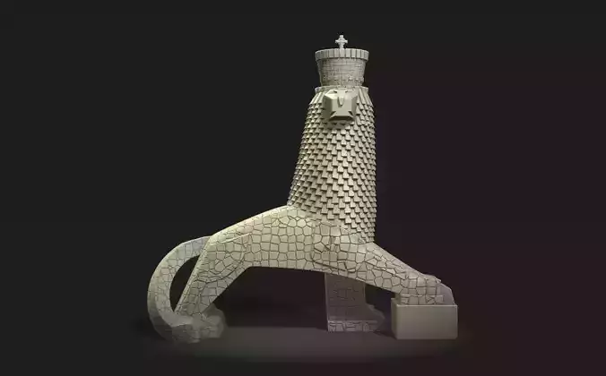 Monument to the Lion of Judah 3D print model