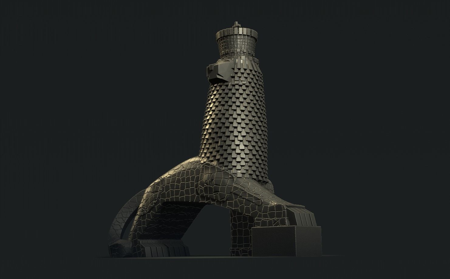 Monument to the Lion of Judah 3D print model_16