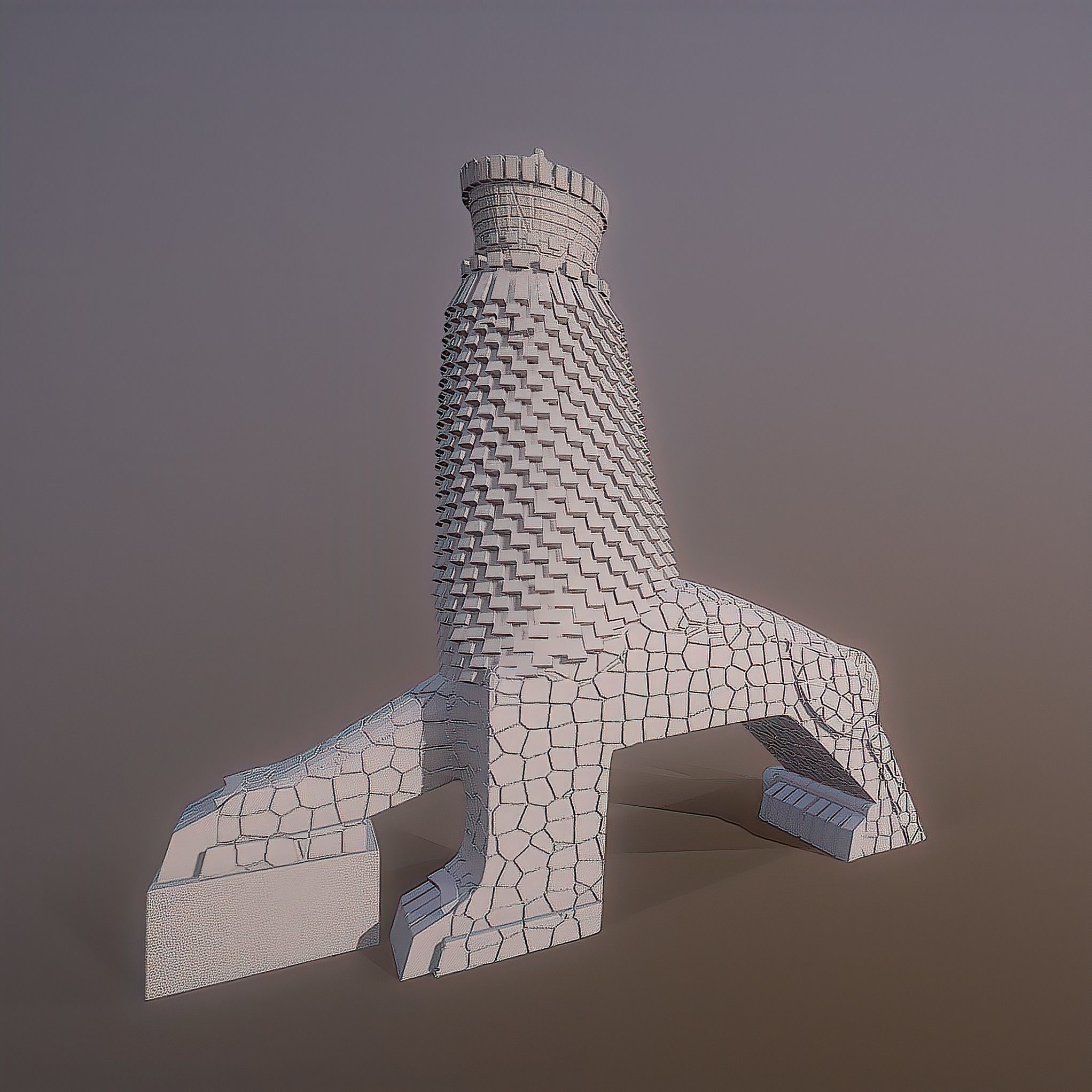 Monument to the Lion of Judah 3D print model_9