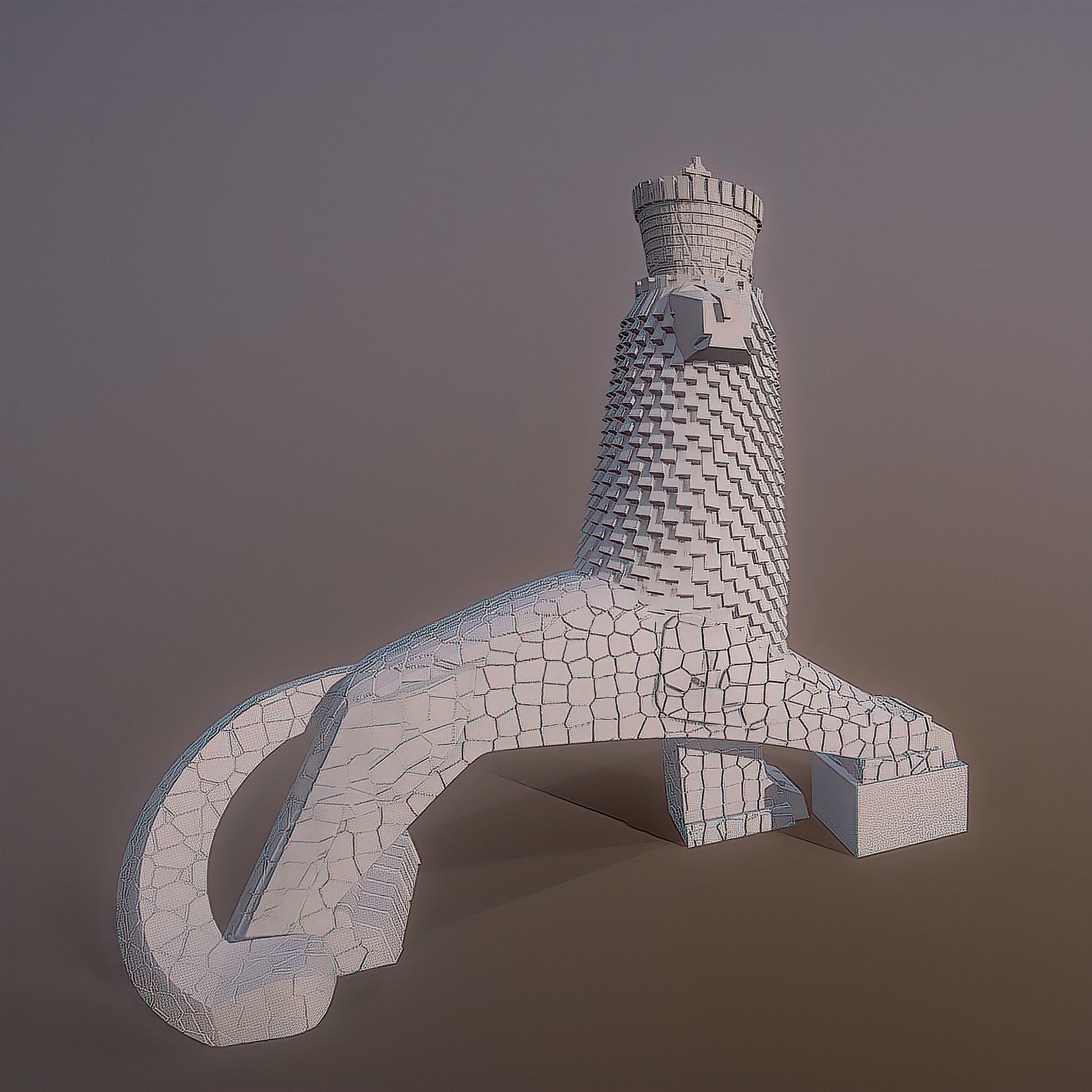 Monument to the Lion of Judah 3D print model_8