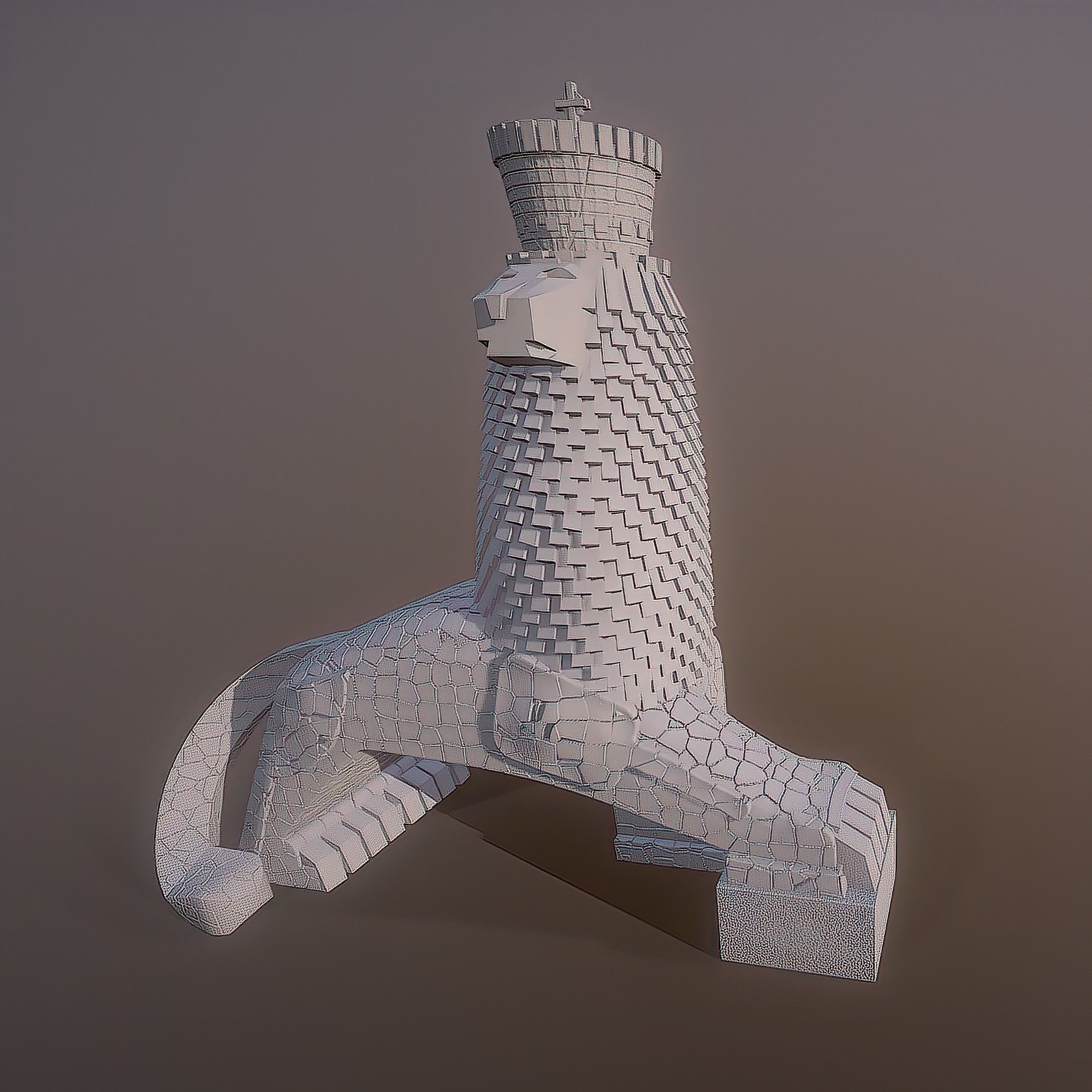 Monument to the Lion of Judah 3D print model_11